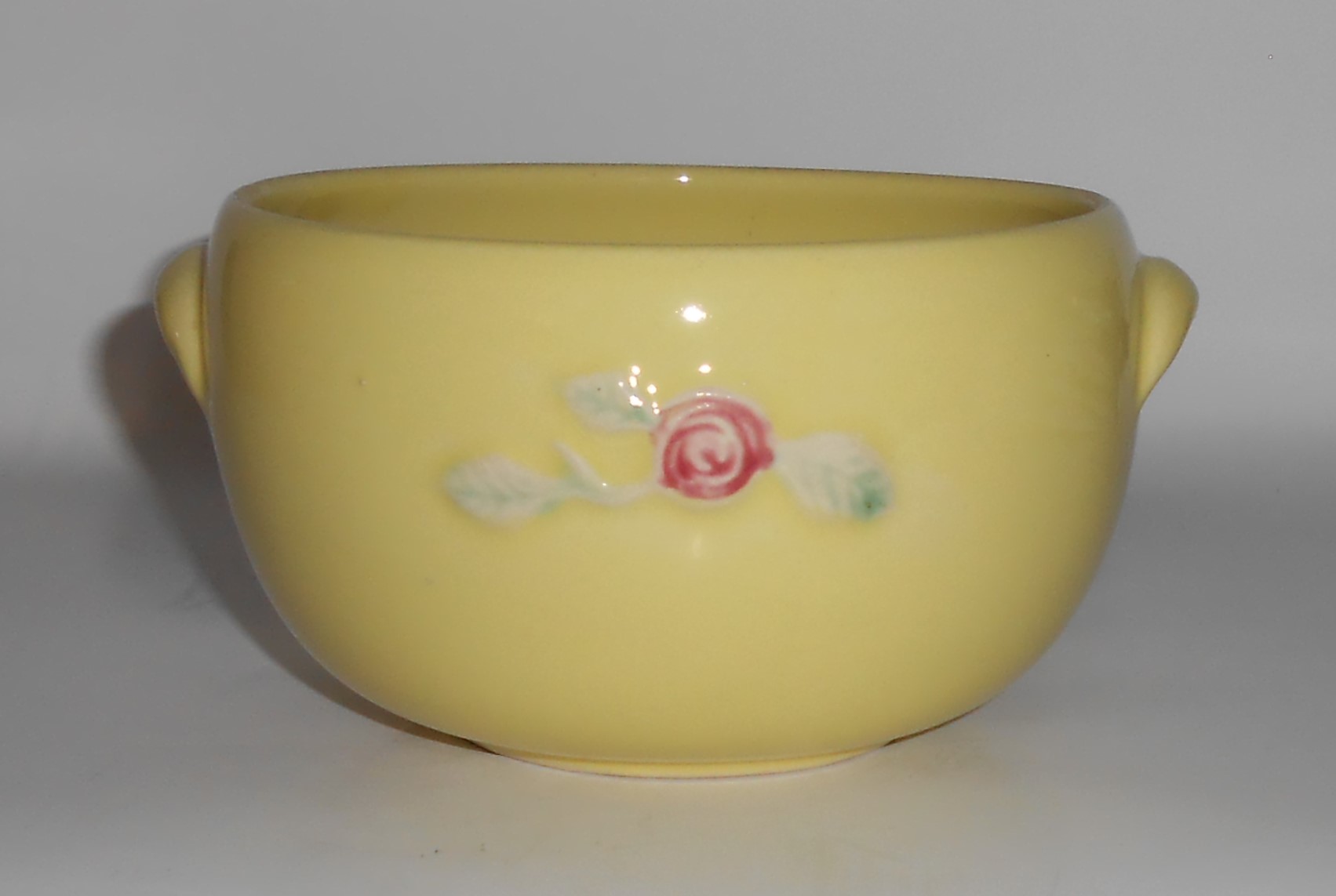 Coors Pottery Rosebud Yellow Small Pudding Bowl