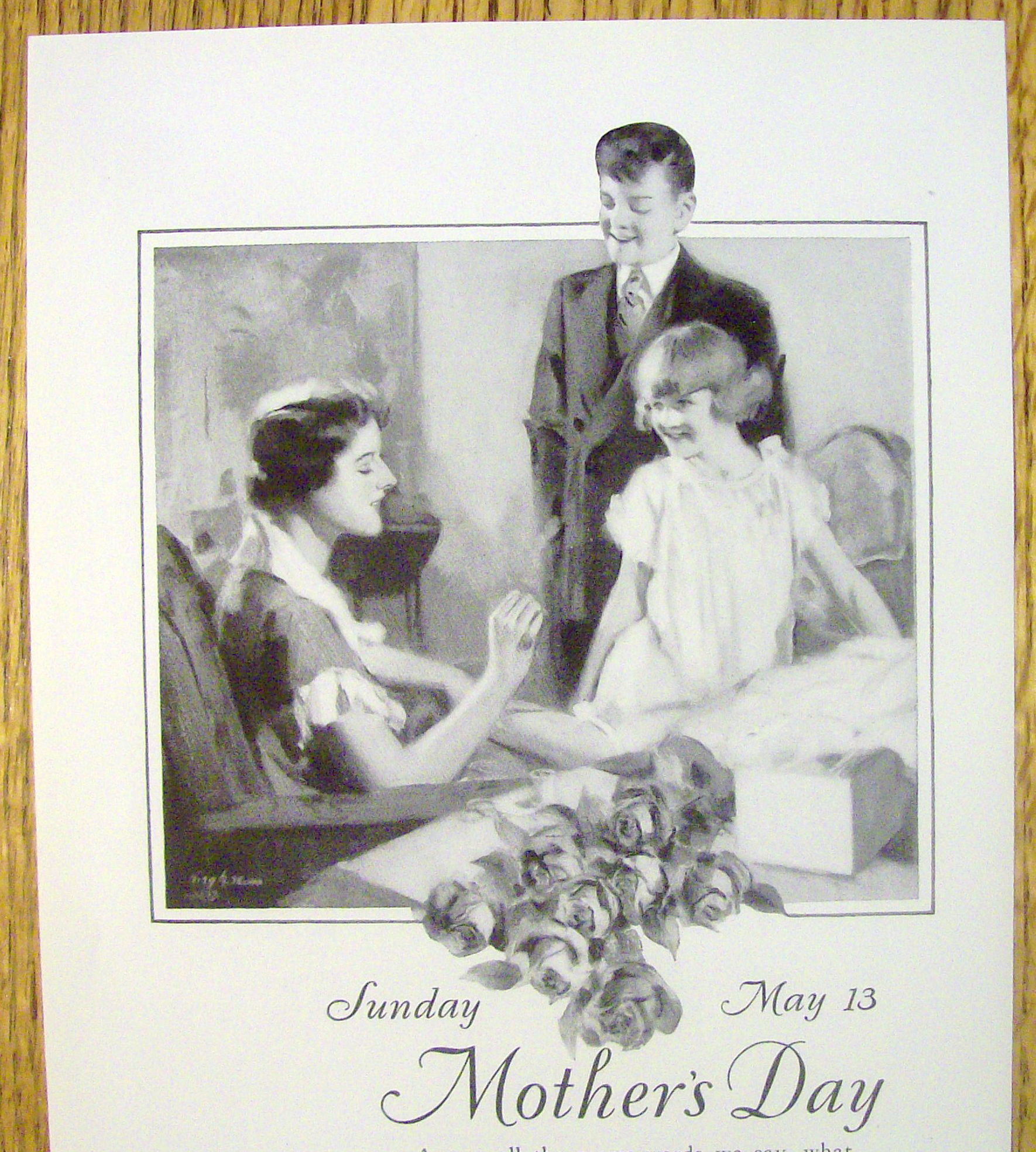 1928 American Florist (Mother's Day) with Family & Mom