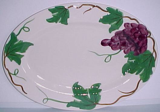 Pacific Pottery Grape Decorated Platter