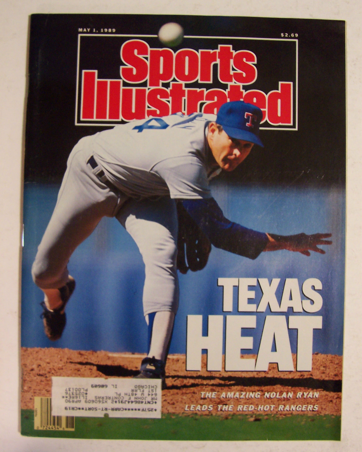 Sports Illustrated Magazine -May 1, 1989- Nolan Ryan