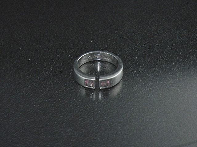 Emporio Armani Pink Tourmaline Sterling Silver Ring