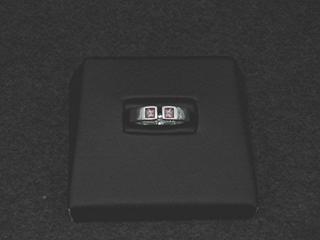Emporio Armani Pink Tourmaline Sterling Silver Ring