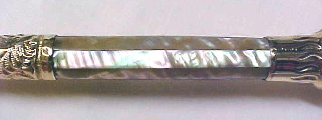 Umbrella Gold Mother of Pearl Victorian Ladies
