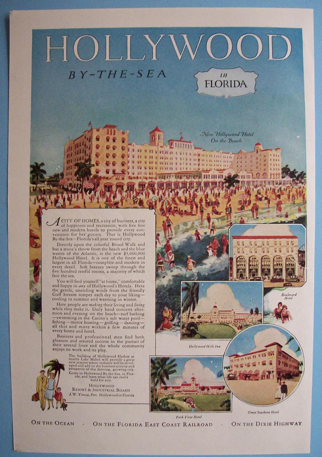 Vintage Ad: 1926 Hollywood By The Sea In Florida
