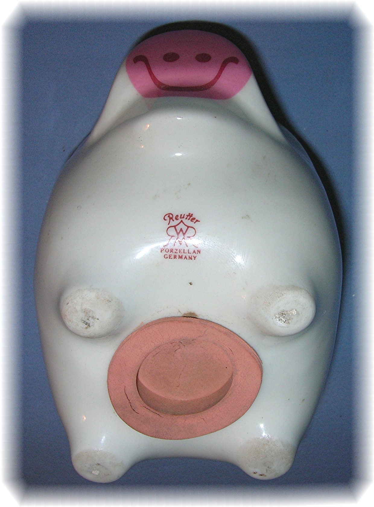 Money Bank Piggy Reutter Porzellan Germany