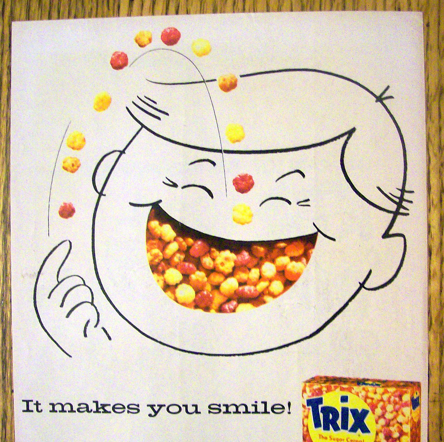 Vintage Ad: 1957 Trix Fruit Flavored Cereal