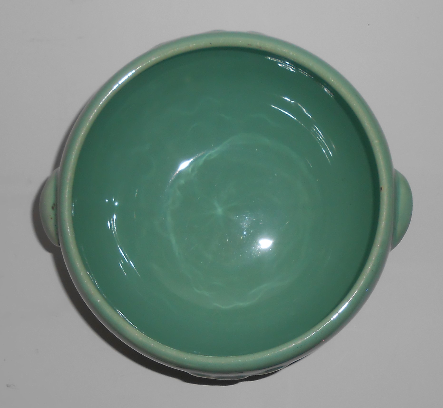 Coors Pottery Rosebud Green Medium Pudding Bowl