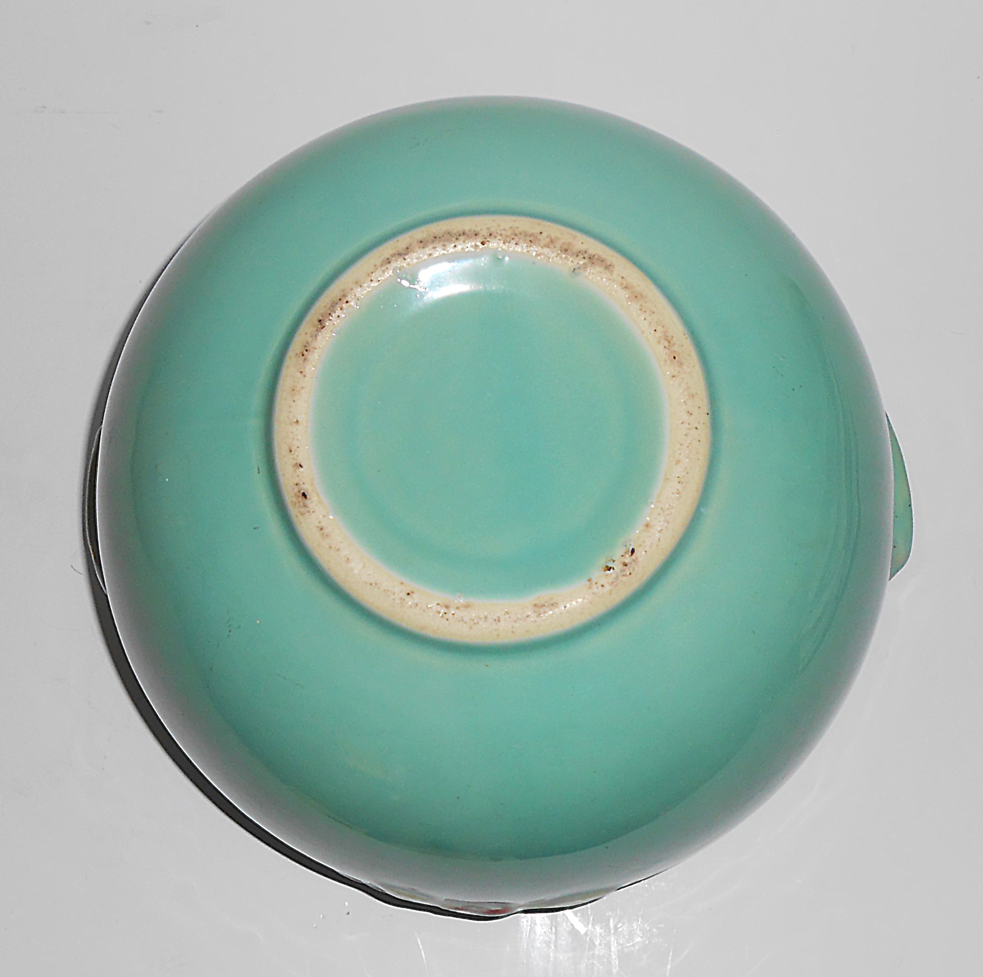 Coors Pottery Rosebud Green Medium Pudding Bowl
