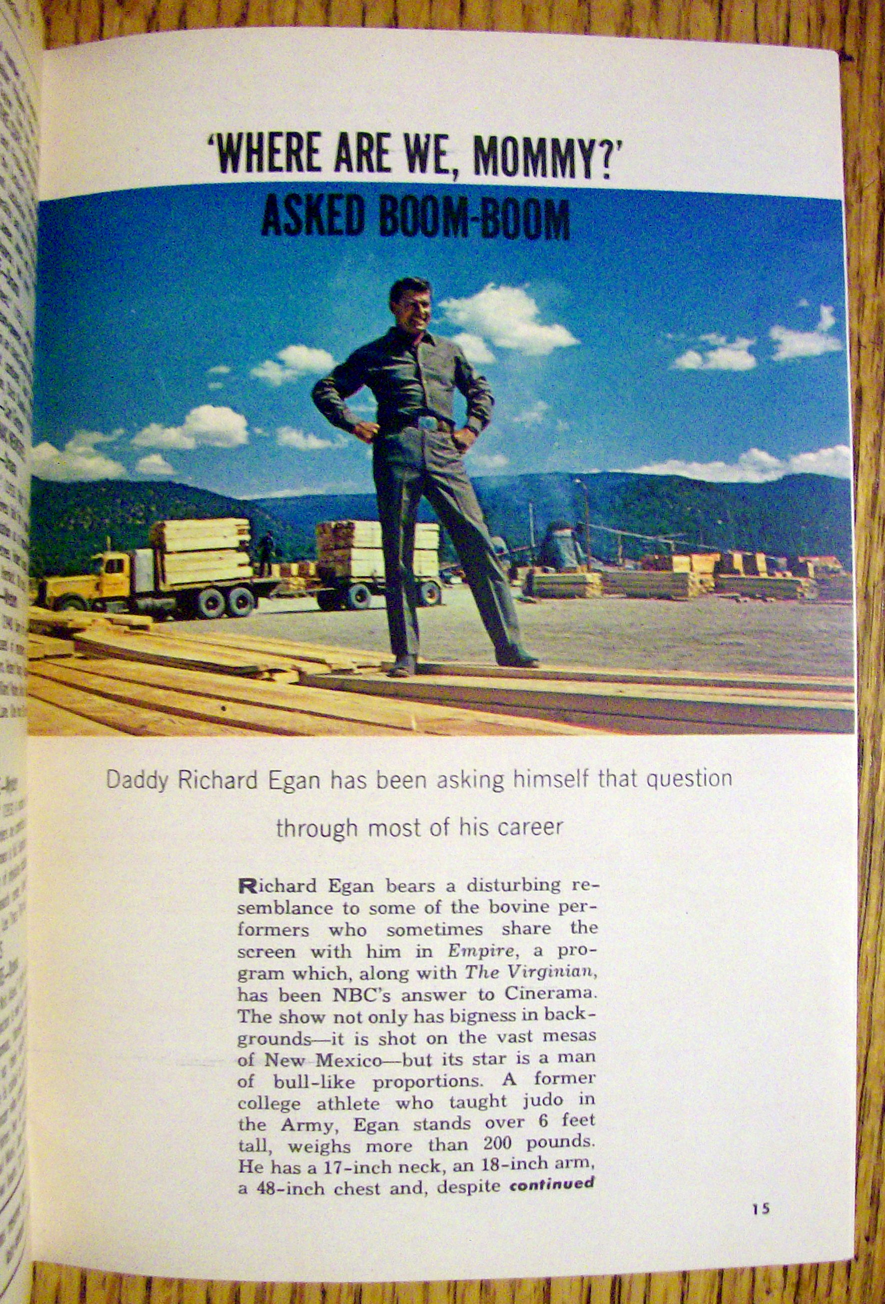 TV Guide-April 13-19, 1963-Richard Egan Of Empire