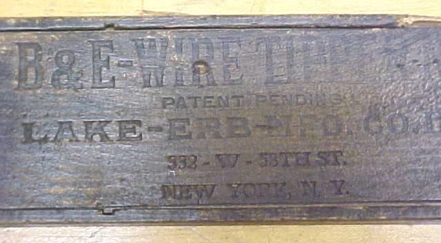 Lake-Erb B&E-Wire Tipper No. 1 Schollhorn Pliers