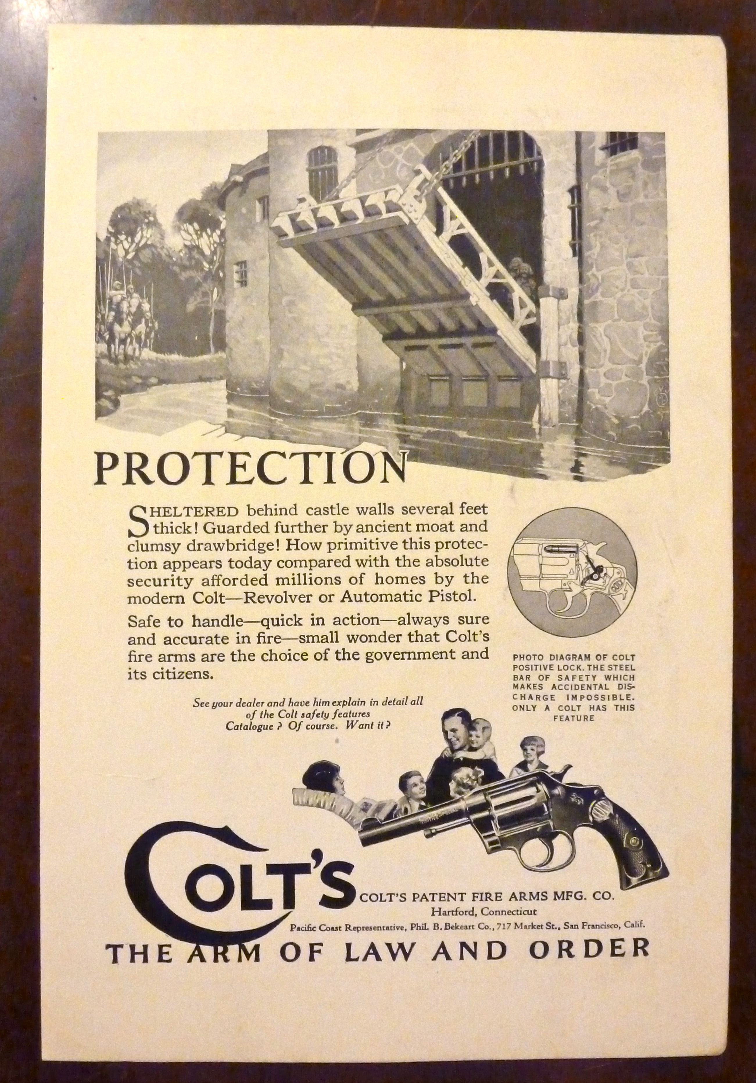 1924 Colt's Fire Arms with Castle Opening Draw Bridge