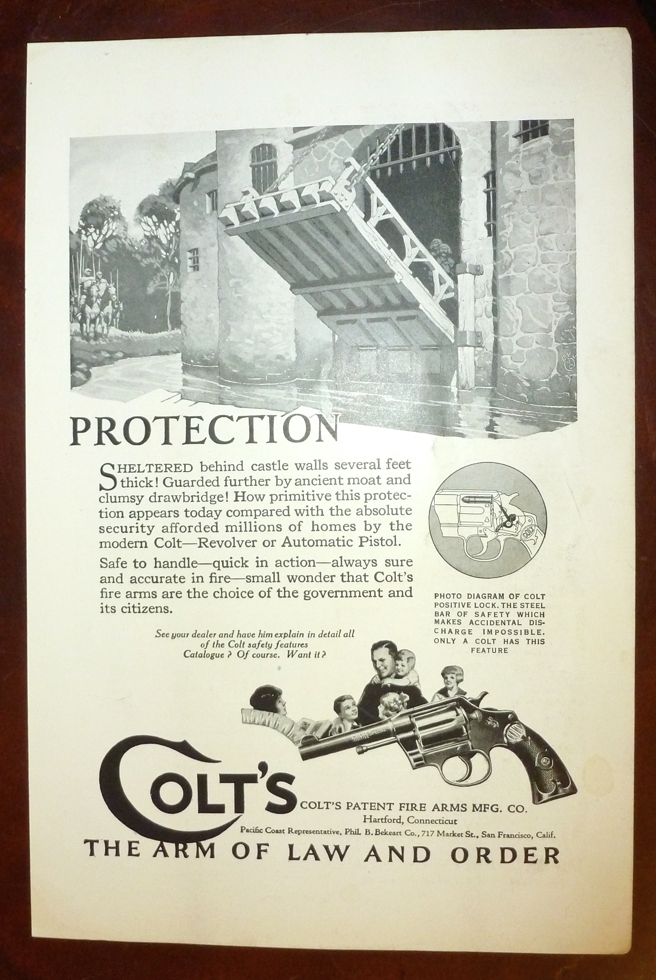 1924 Colt's Fire Arms with Castle Opening Draw Bridge