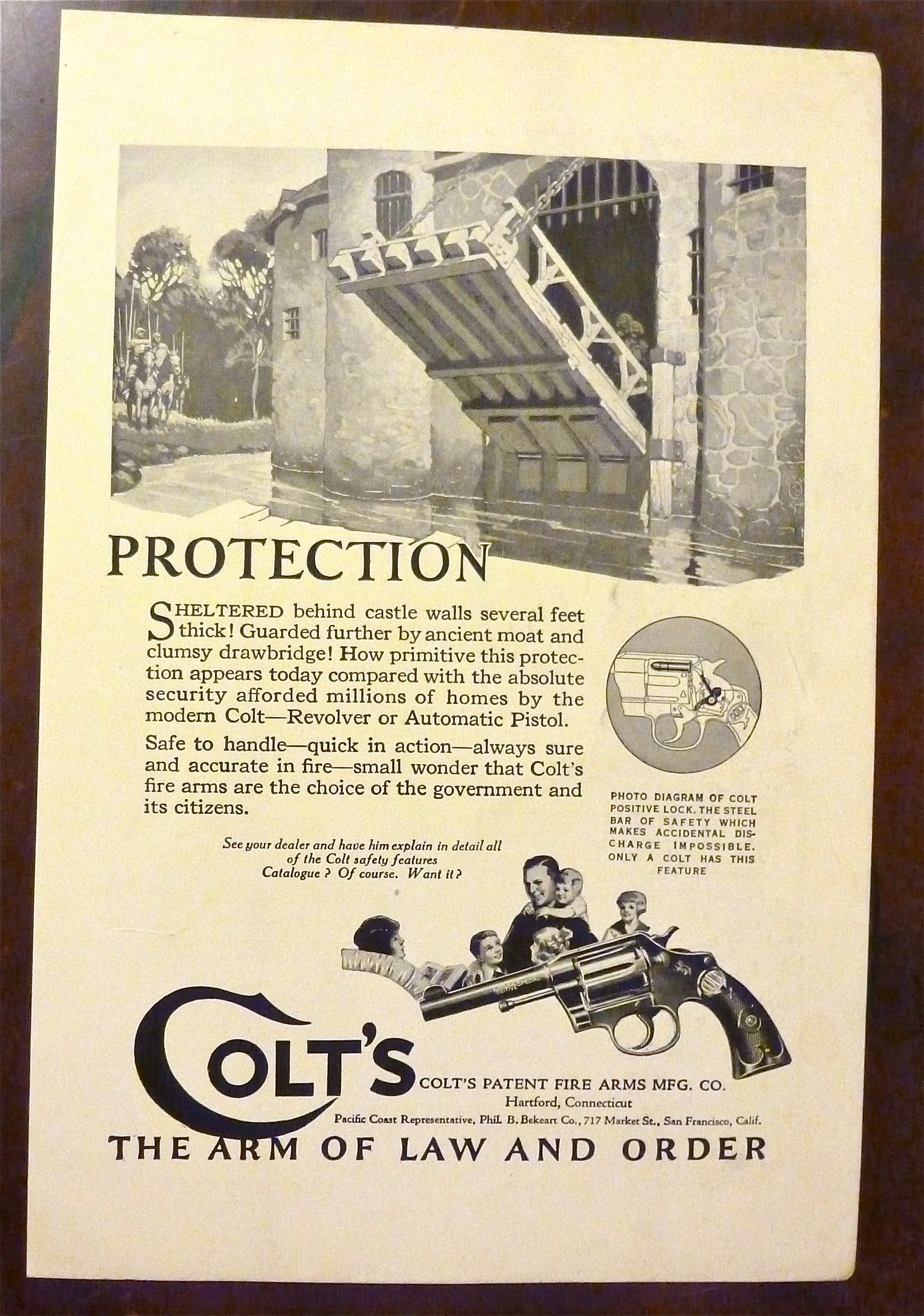 1924 Colt's Fire Arms with Castle Opening Draw Bridge