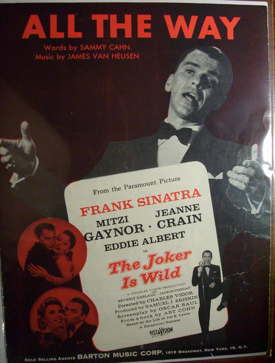 Sheet Music For 1957 All The Way with Frank Sinatra