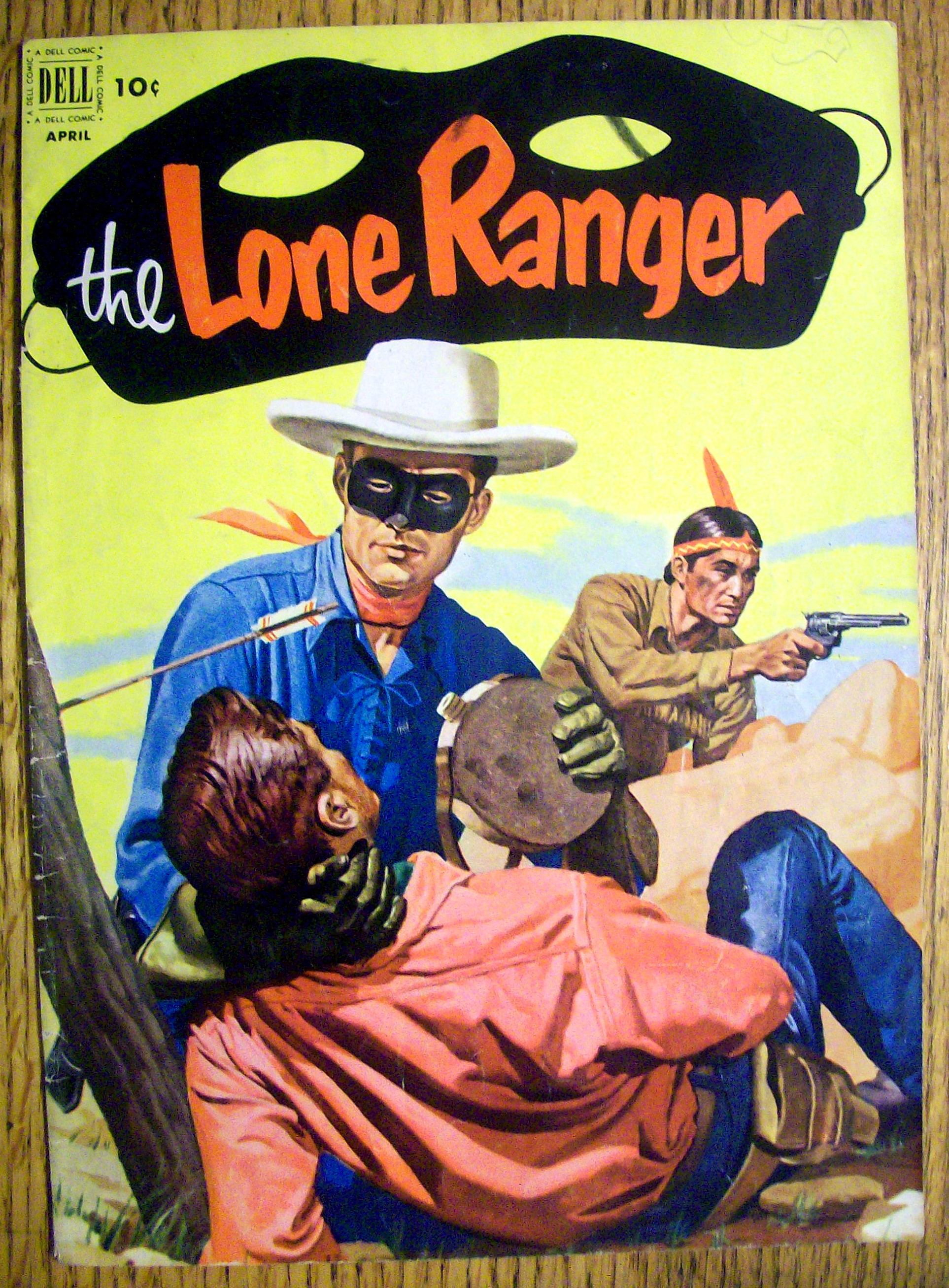 Lone Ranger Comic Cover-April 1952