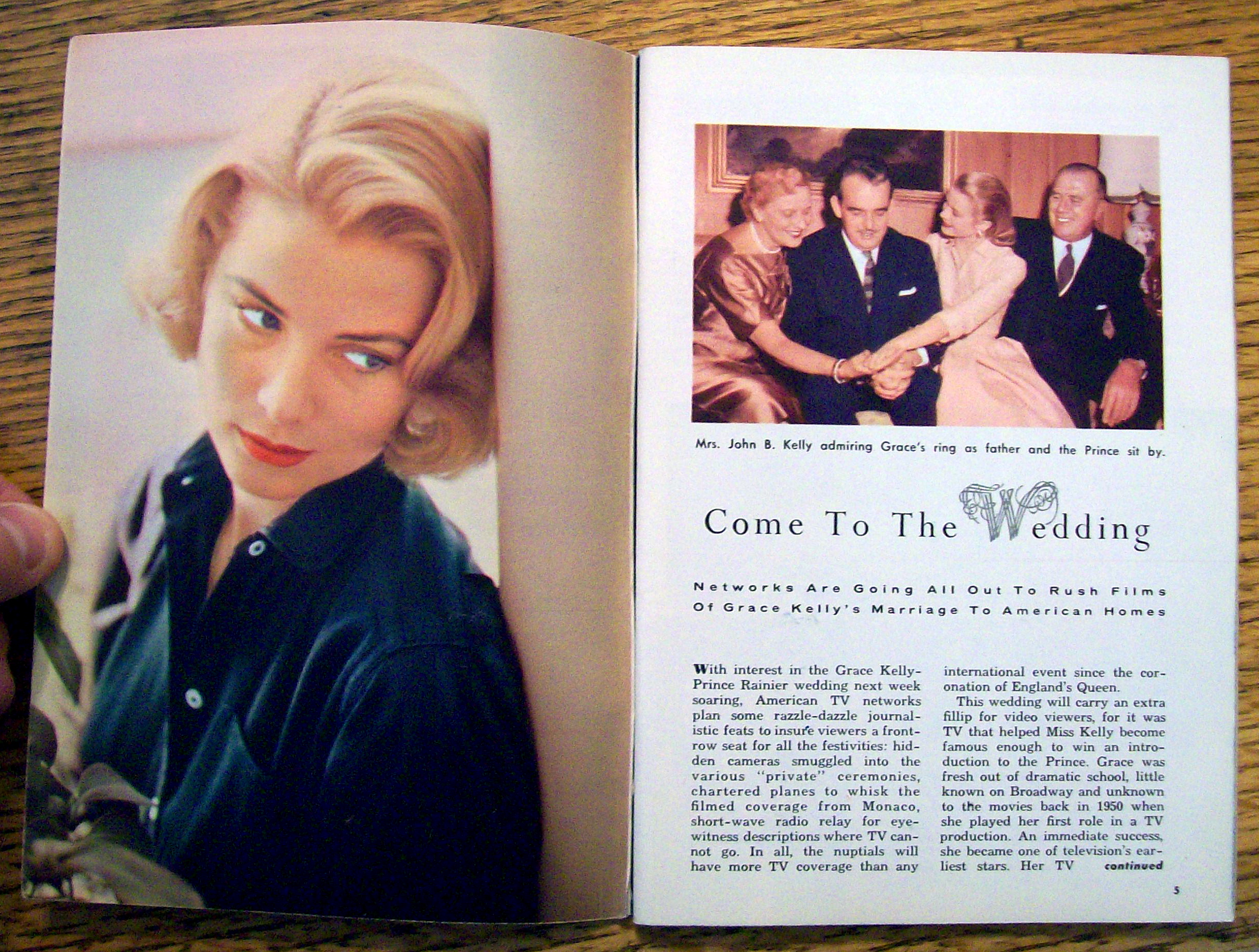TV Guide-April 14-20, 1956-Grace Kelly