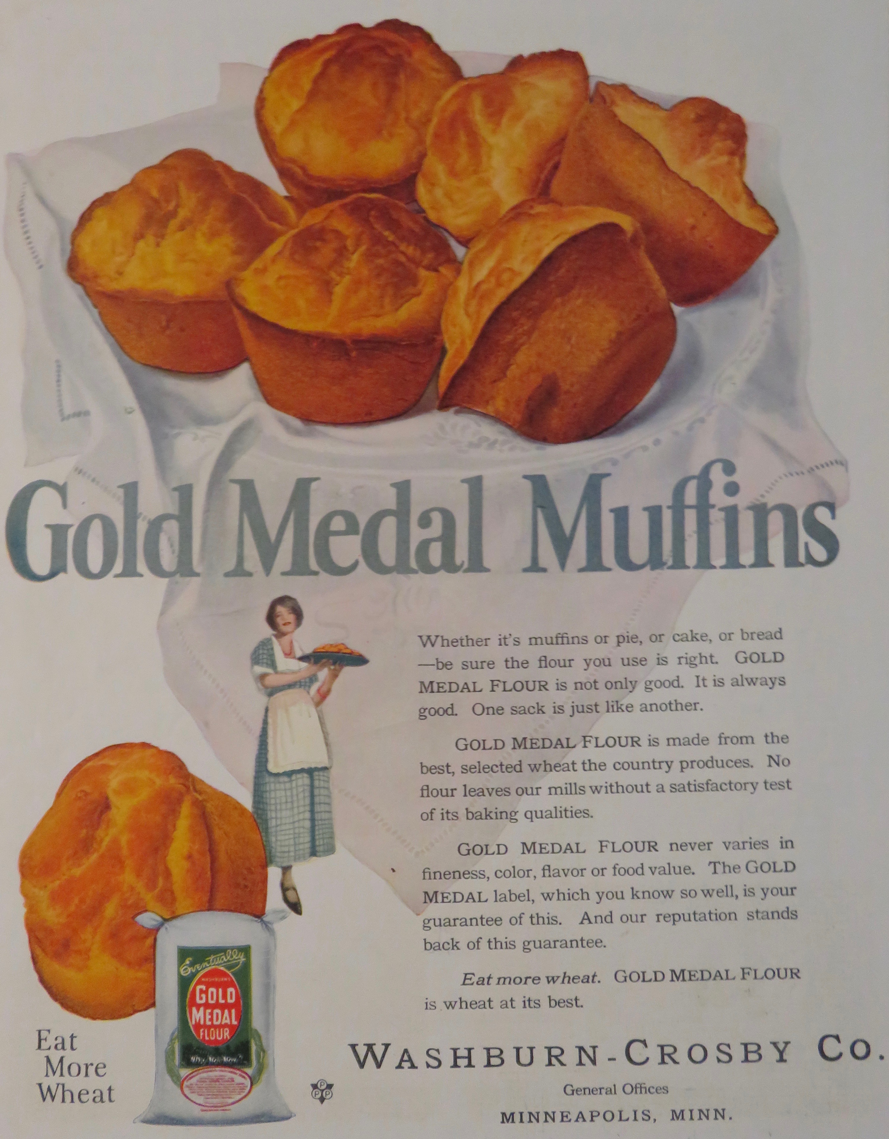 1924 Gold Medal Flour with Gold Medal Muffins