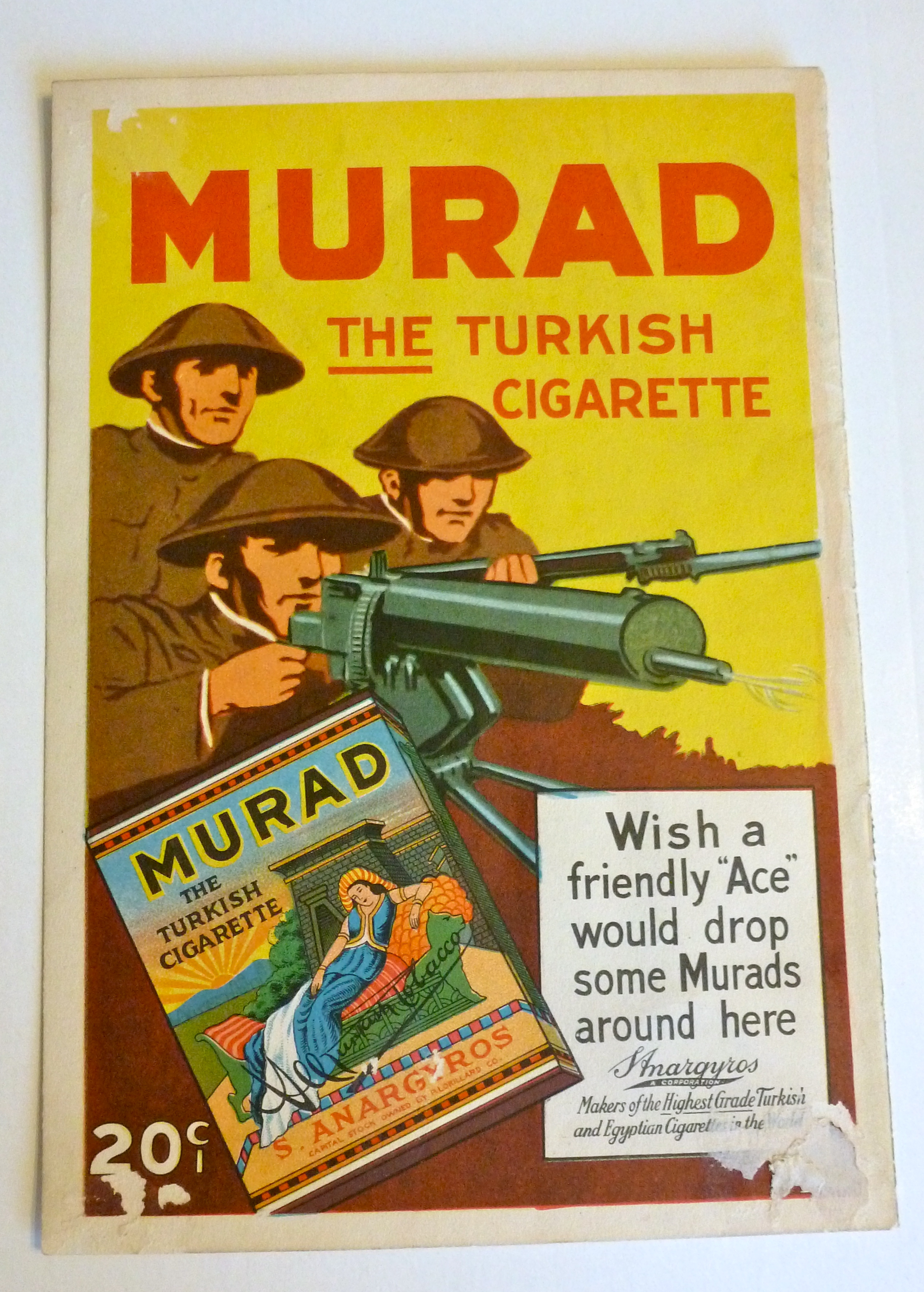1919 Murad Turkish Cigarettes with Soldiers