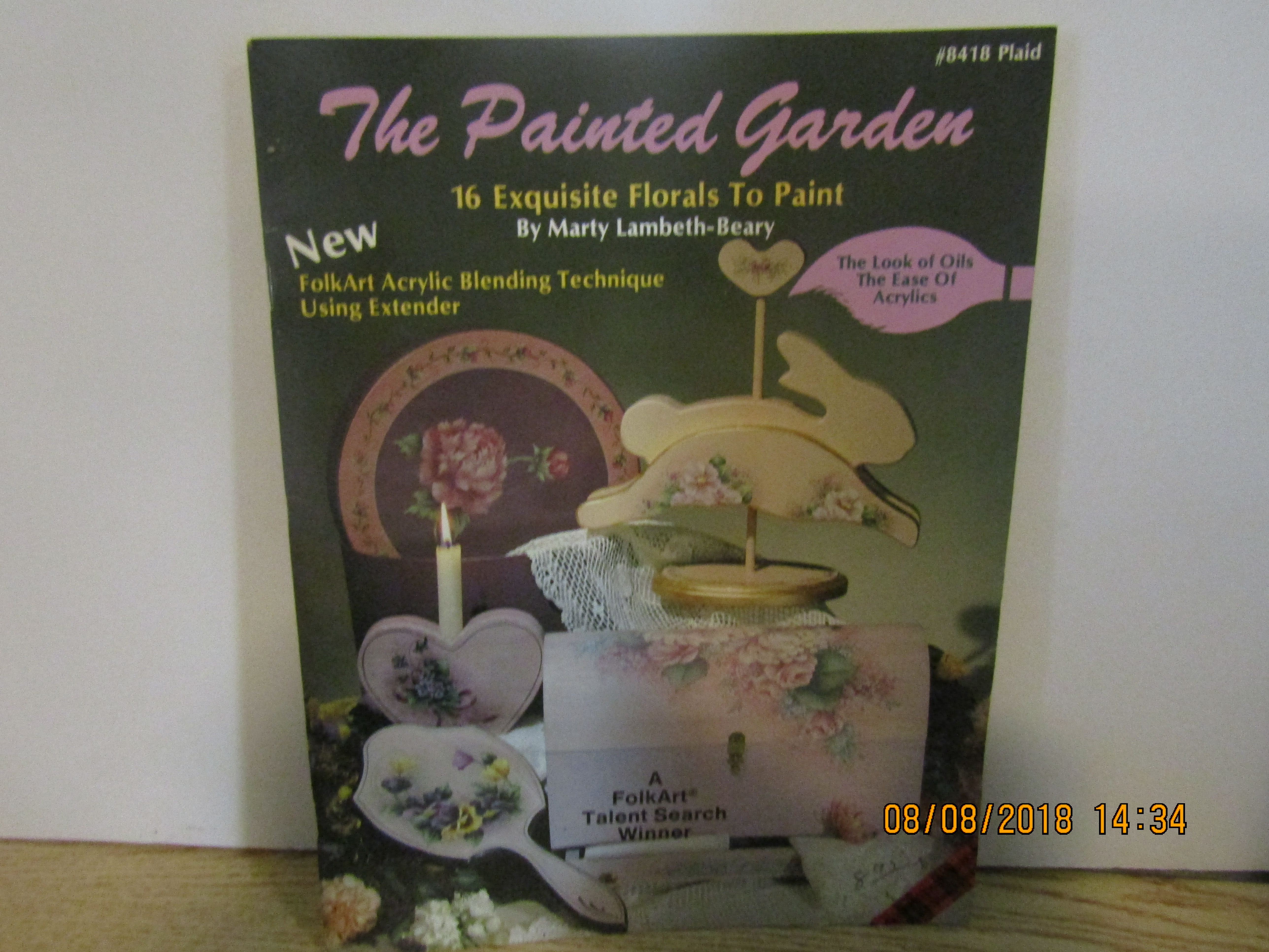 Plaid Painting Book The Painted Garden #8418