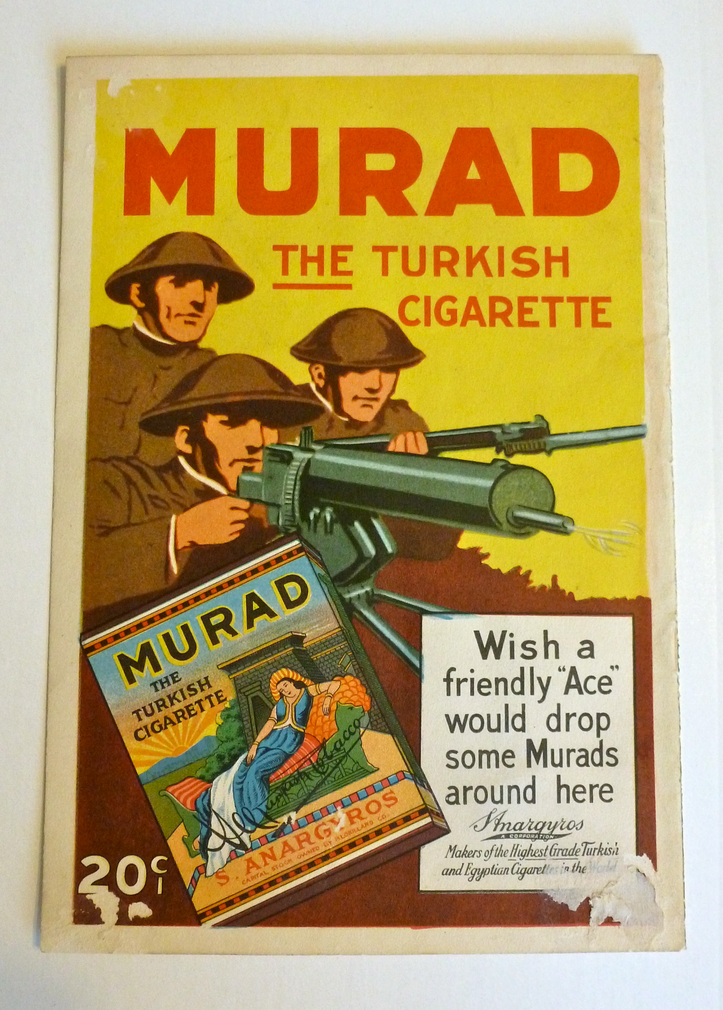 1919 Murad Turkish Cigarettes with Soldiers