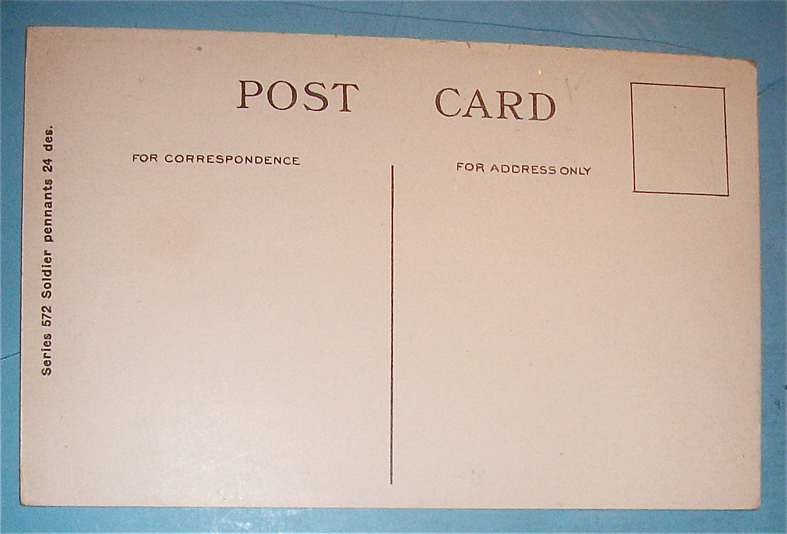Soldier Boy At Attention with Girl Postcard