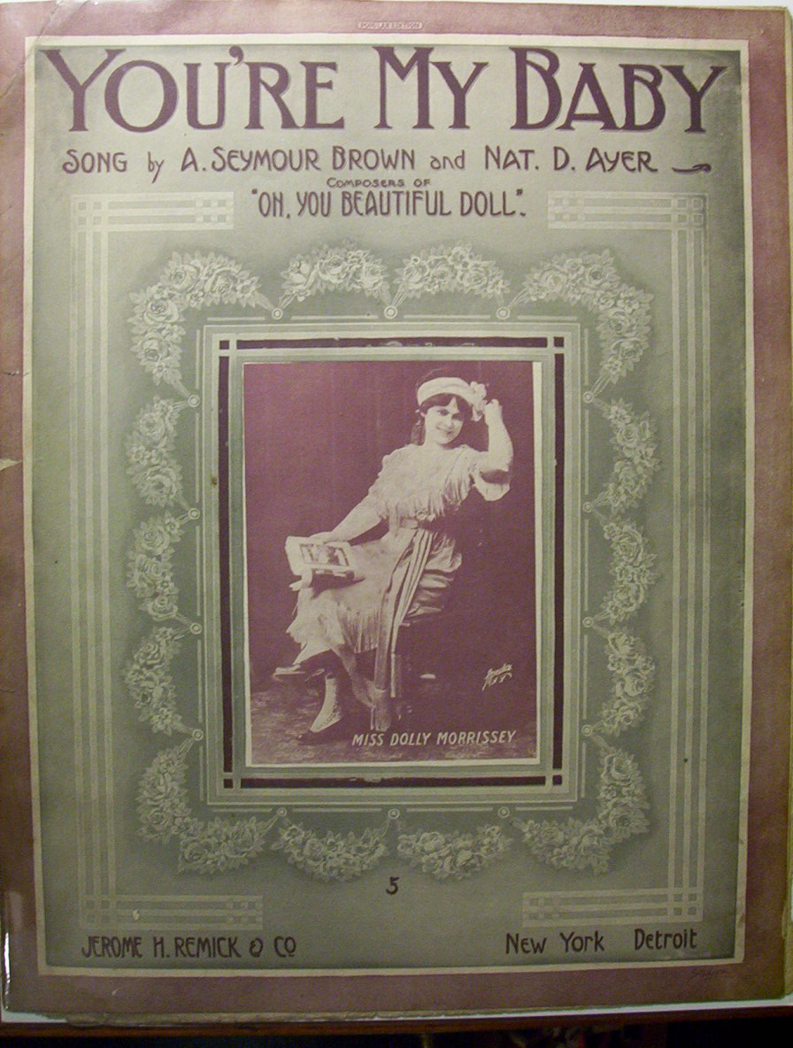 Sheet Music Of 1912 You're My Baby