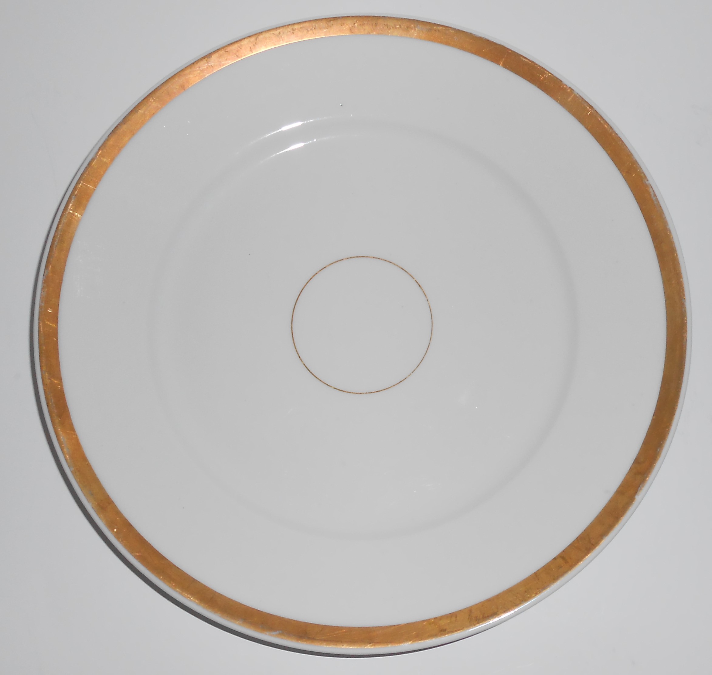 William Guerin Porcelain China Large Gold Band & Inner