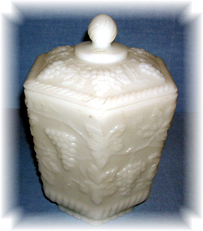 Fire-King  Milk Glass Cookie Jar