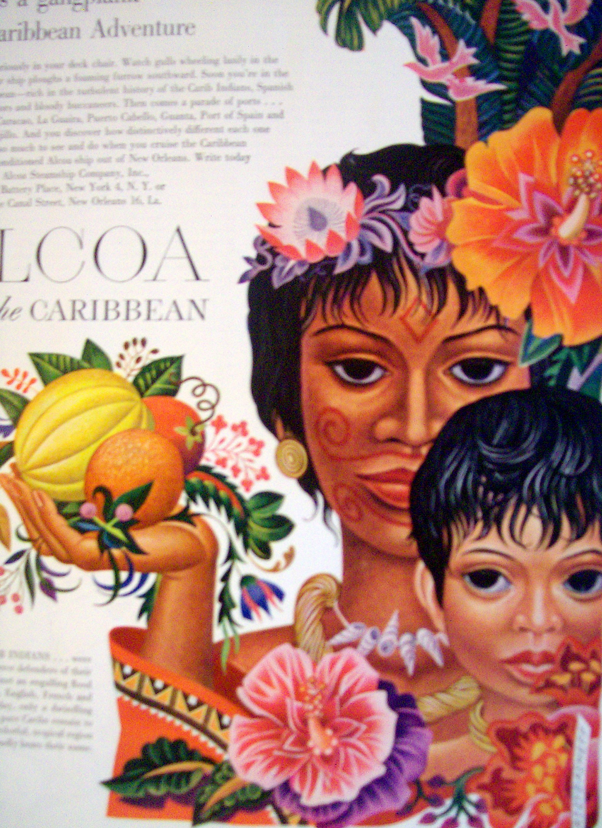 1949 Alcoa Steamship Company With Caribbean Indians