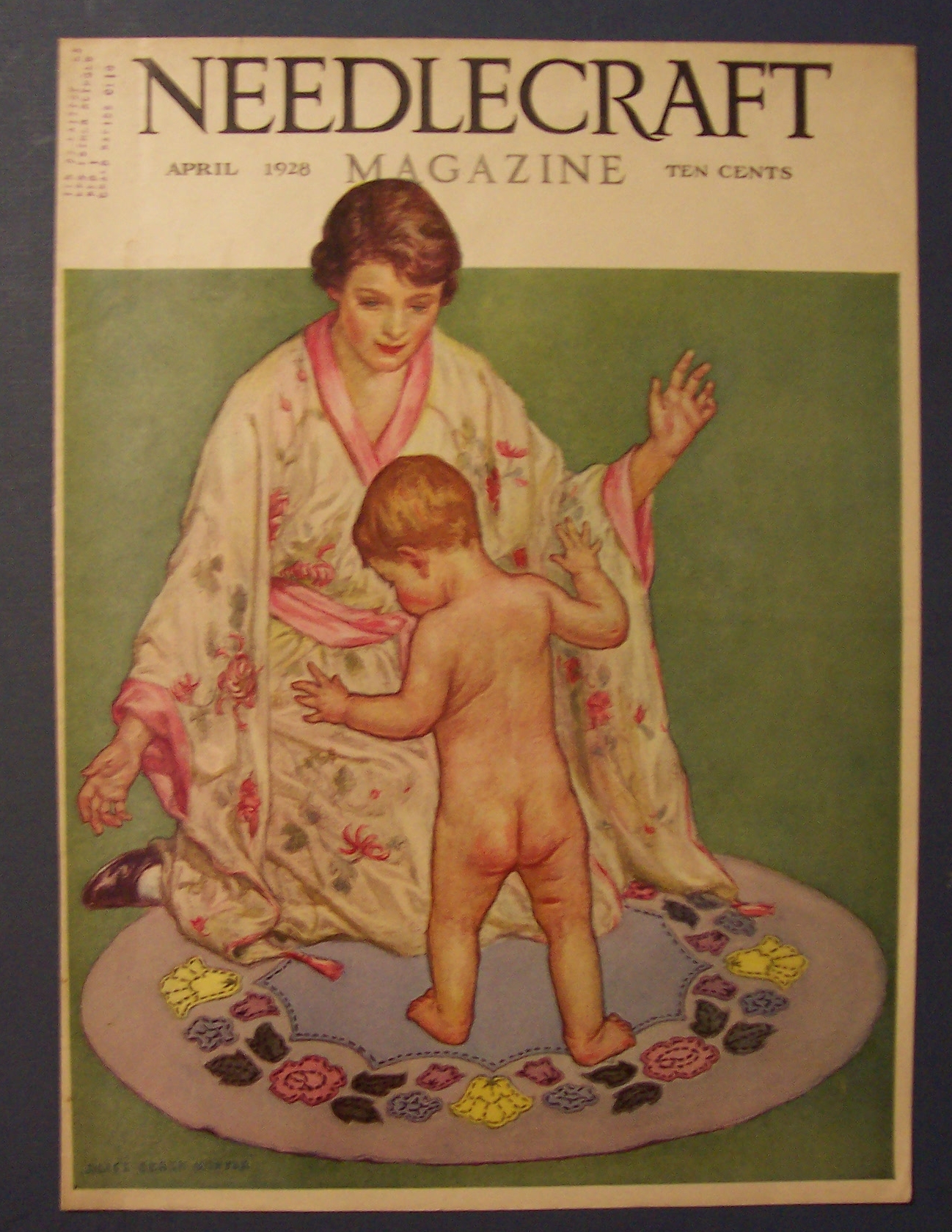 Needlecraft Magazine Cover By Alice Winter - April 1928