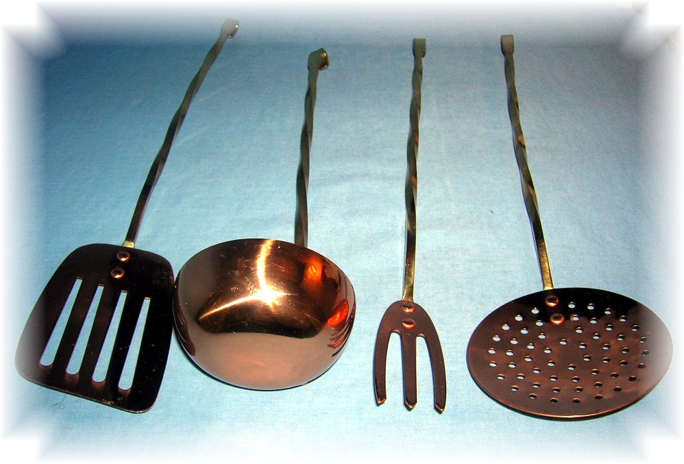 Decorative Copper And Brass Set