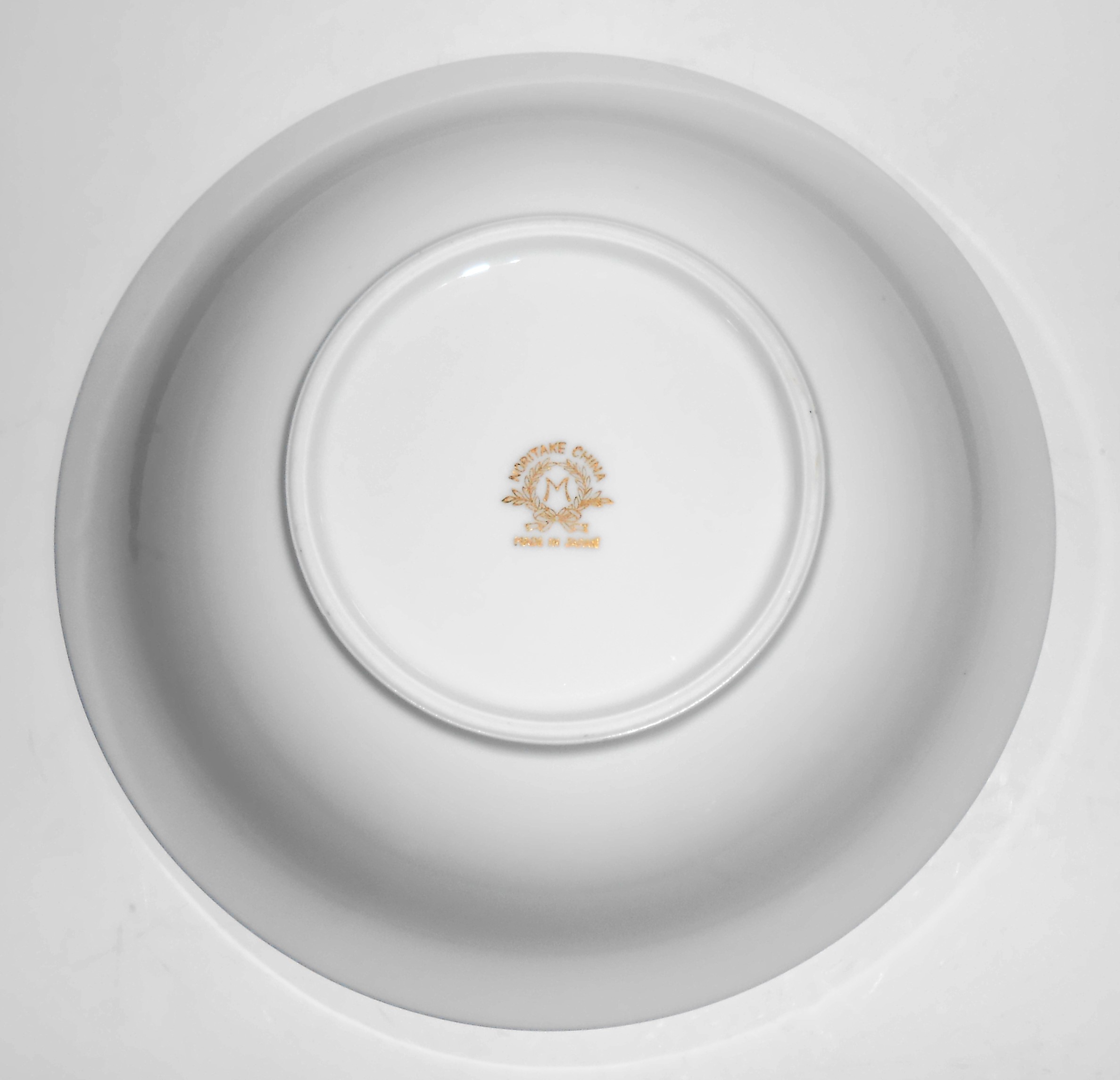 Noritake China Porcelain 5296 Floral Gold Band Cereal