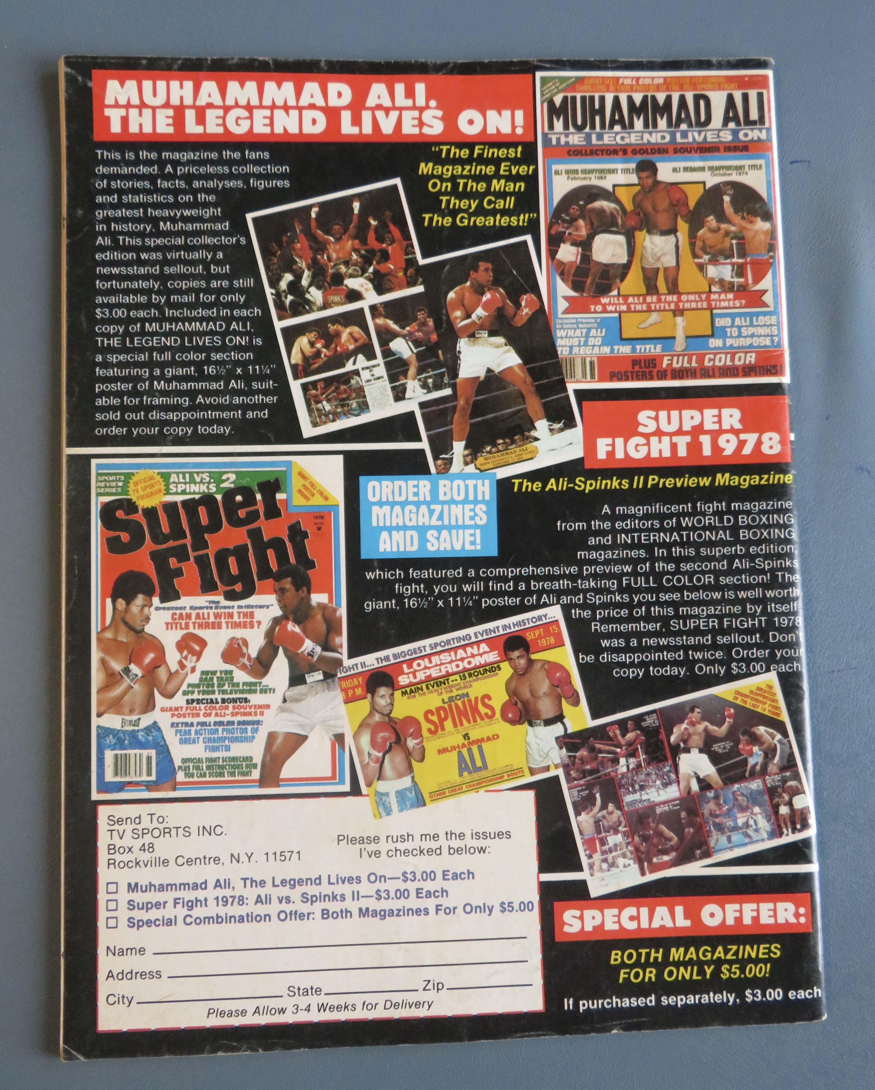Big Book Of Boxing Magazine January 1981 Sugar Ray