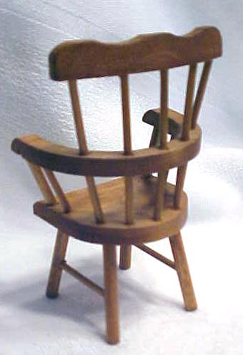 Doll House Windsor Chair & Table Wood
