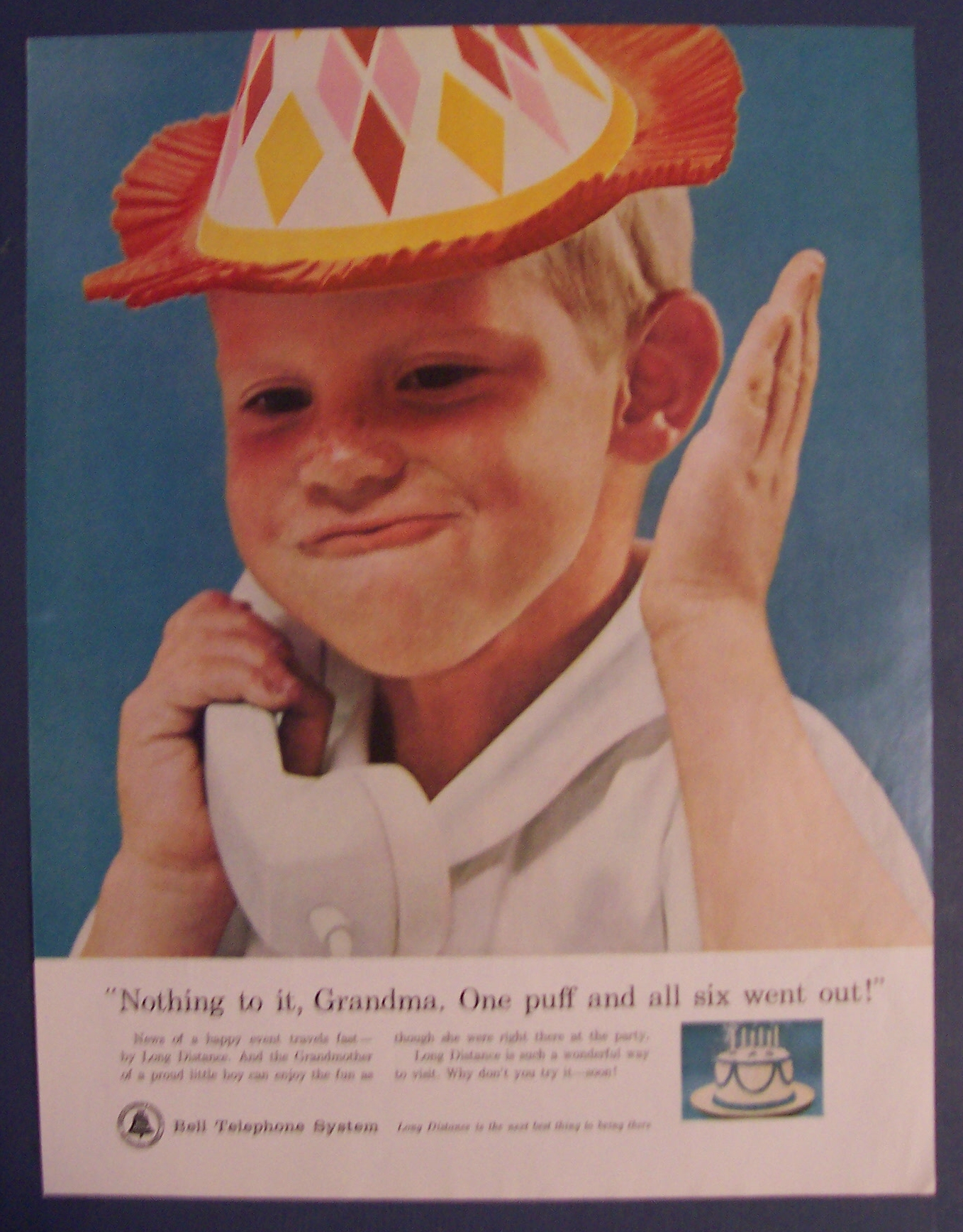 1962 Bell Telephone System with Boy on the Telephone