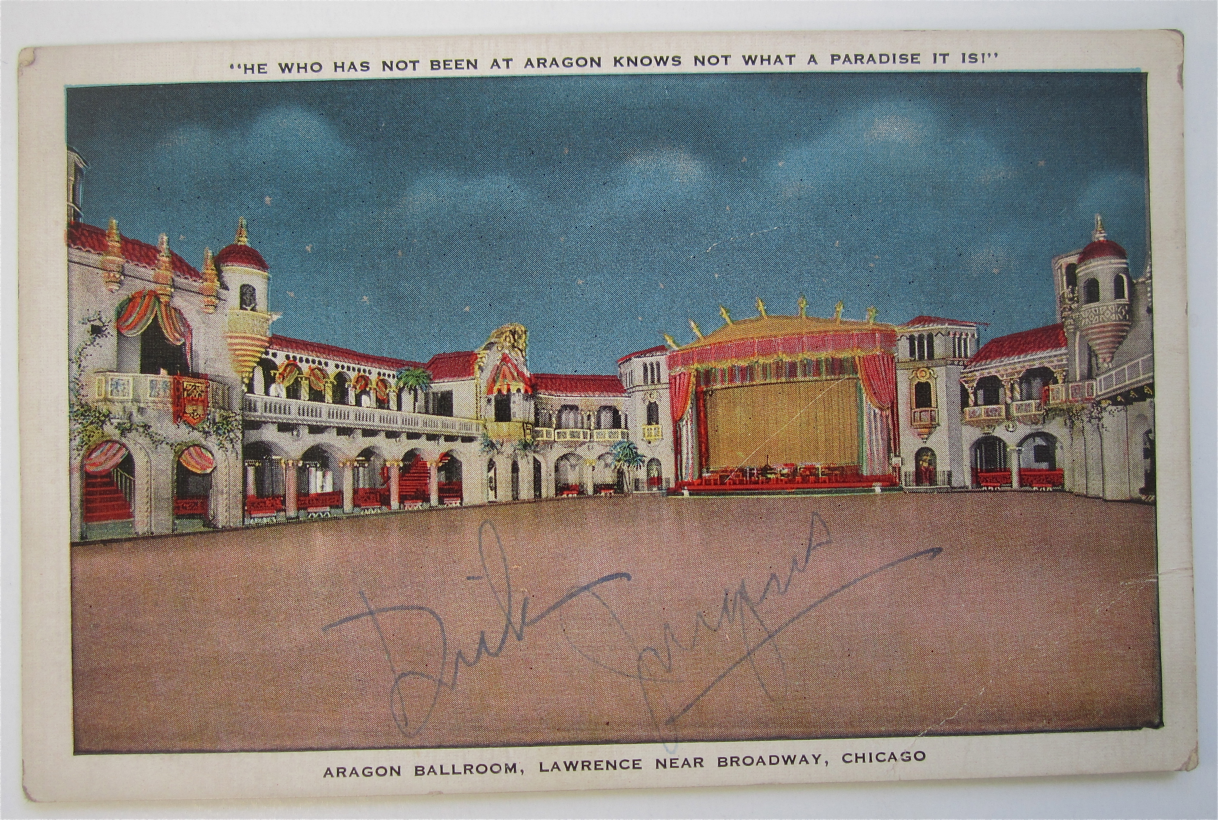 Aragon Ballroom, Lawrence Near Broadway, Chgo Postcard