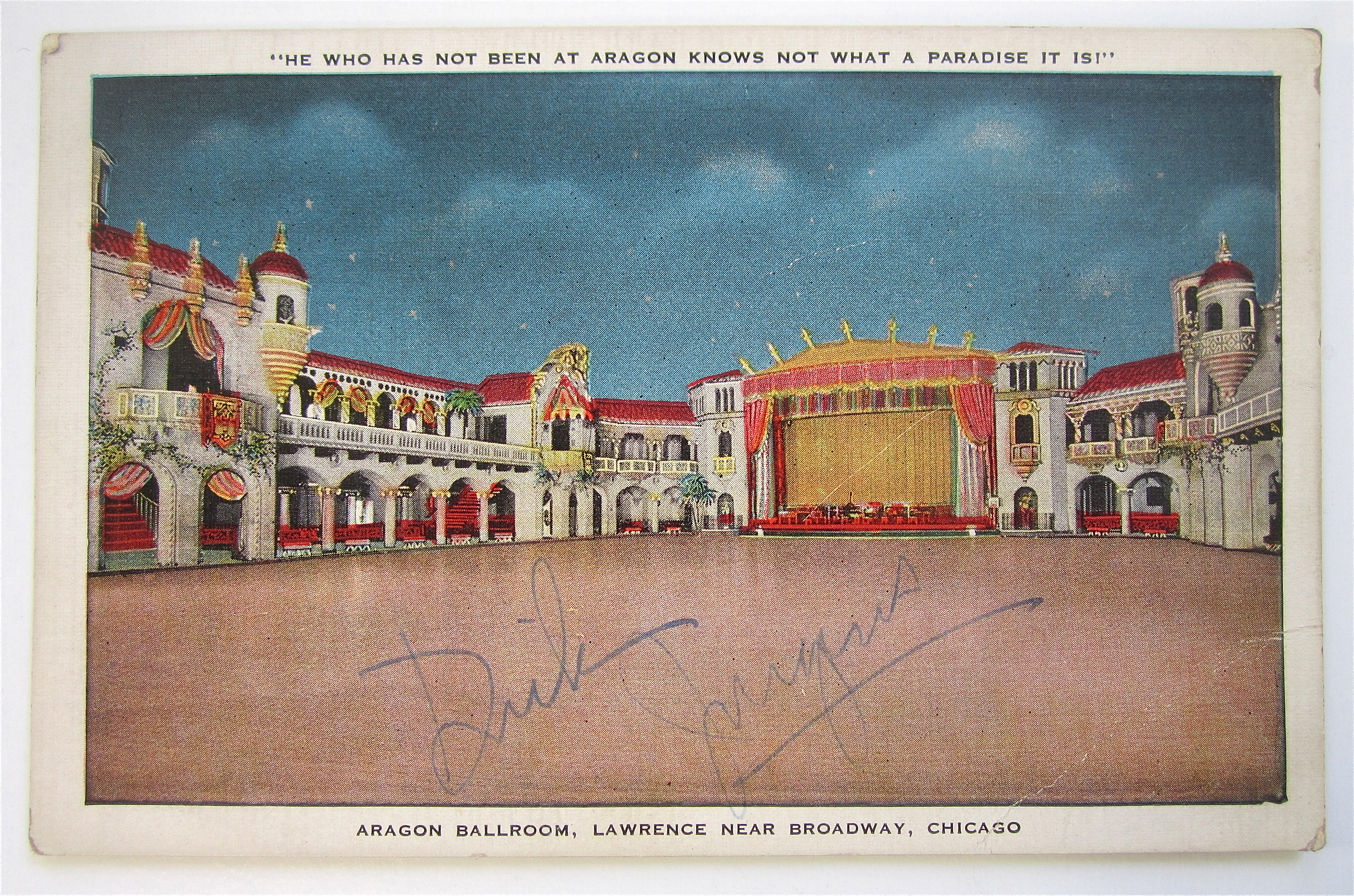 Aragon Ballroom, Lawrence Near Broadway, Chgo Postcard