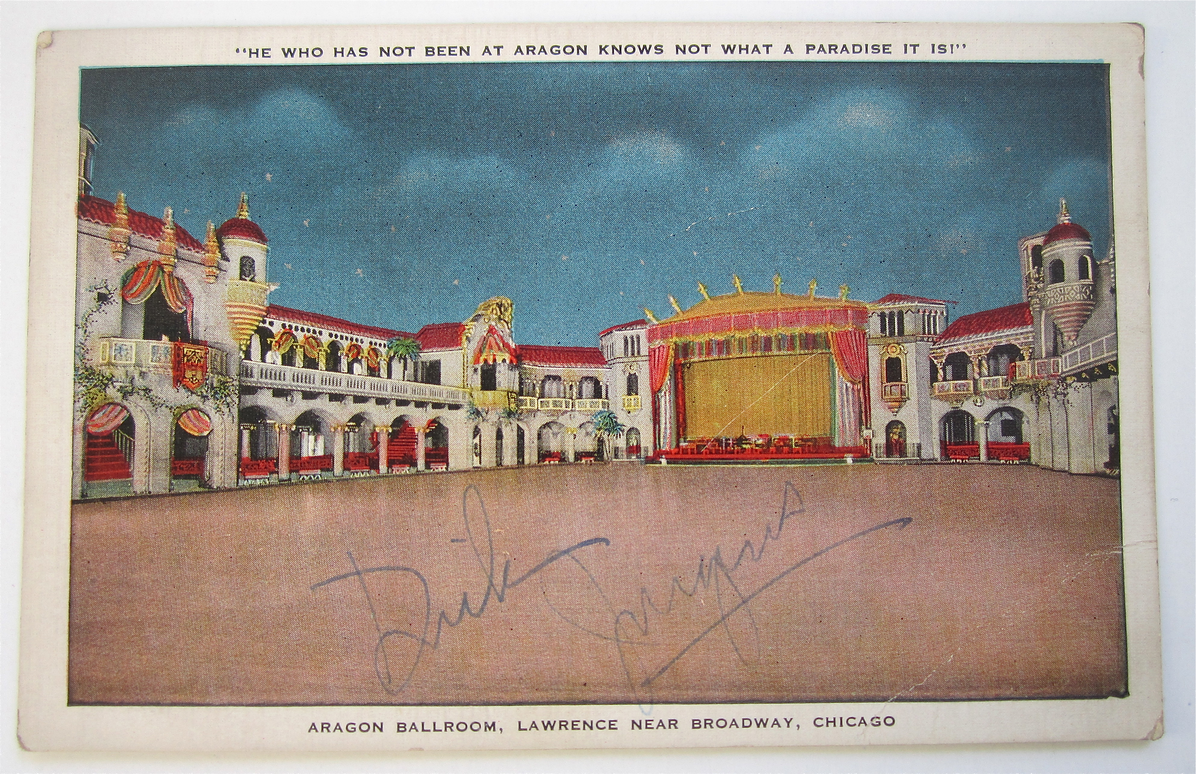 Aragon Ballroom, Lawrence Near Broadway, Chgo Postcard