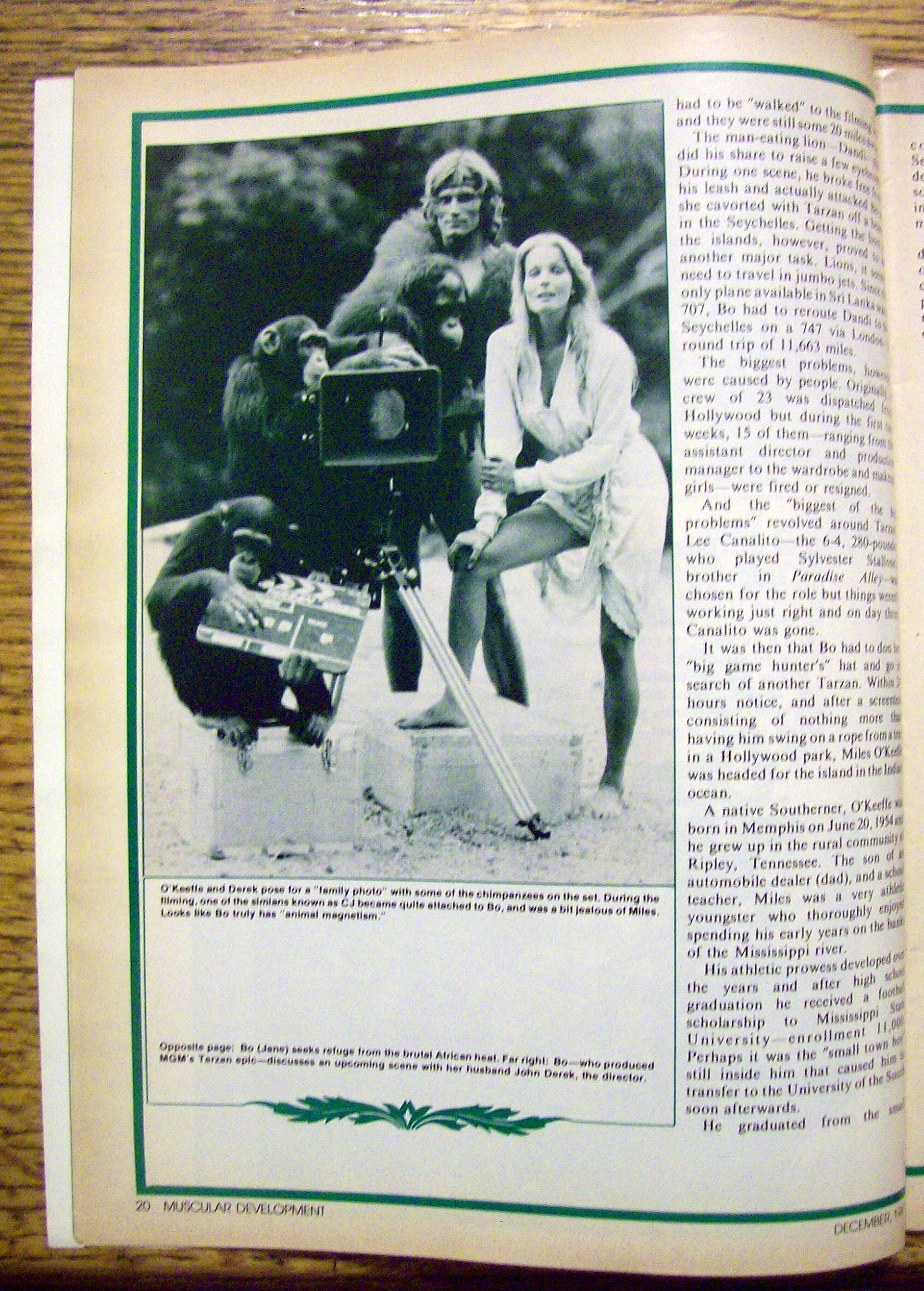 Muscular Development Magazine-December 1981-Bo Derek