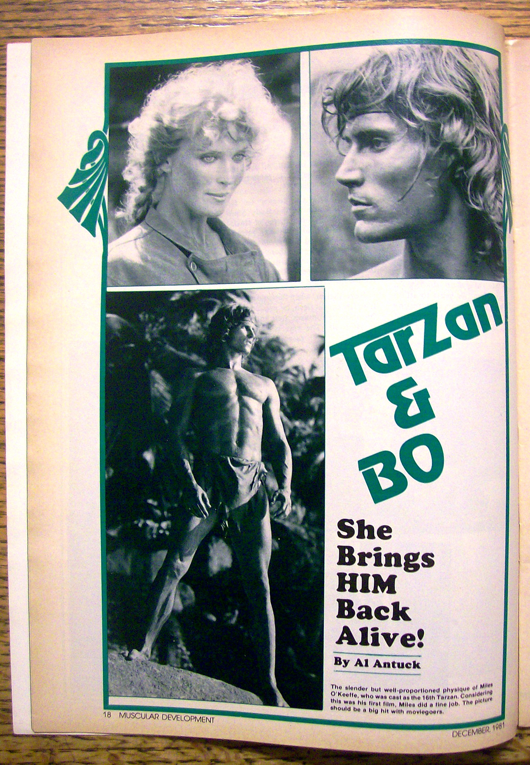 Muscular Development Magazine-December 1981-Bo Derek