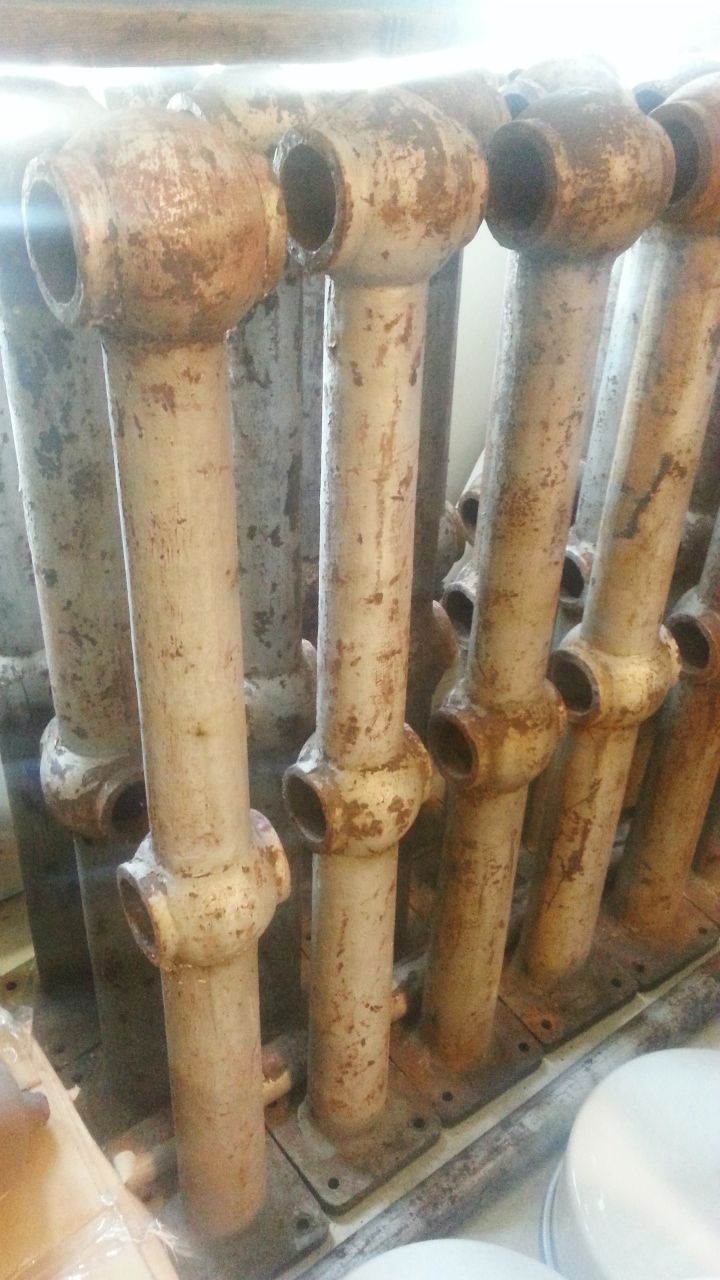 CAST IRON PERIOD RAILING POSTS.. X 92 qty