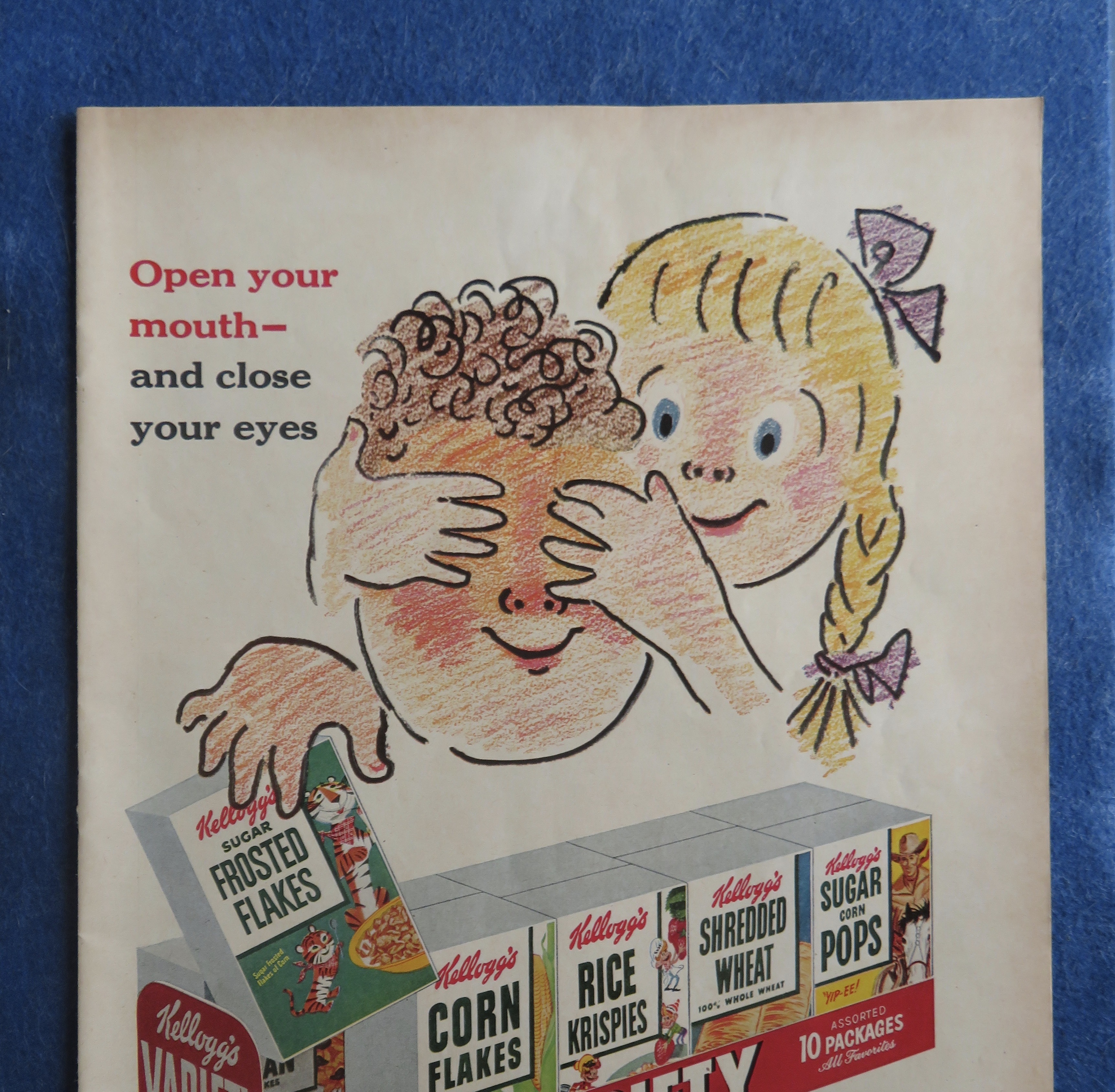 1954 Kellogg's Variety Pack with Variety Of Cereals