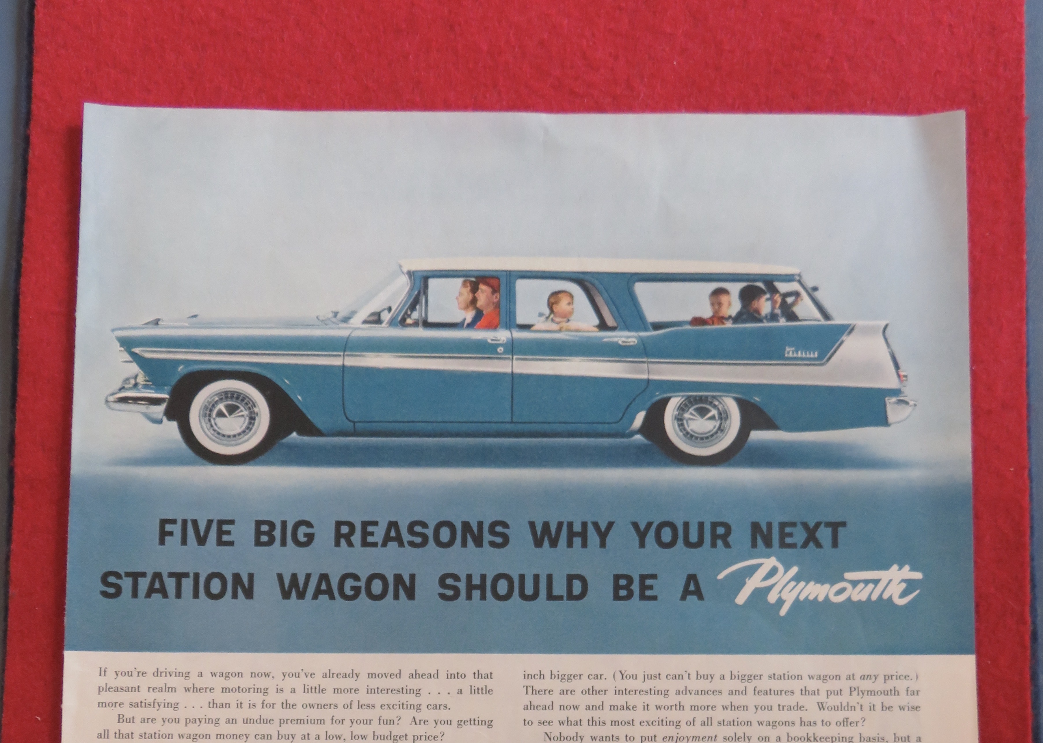 1958 Plymouth Automobile with Station Wagon