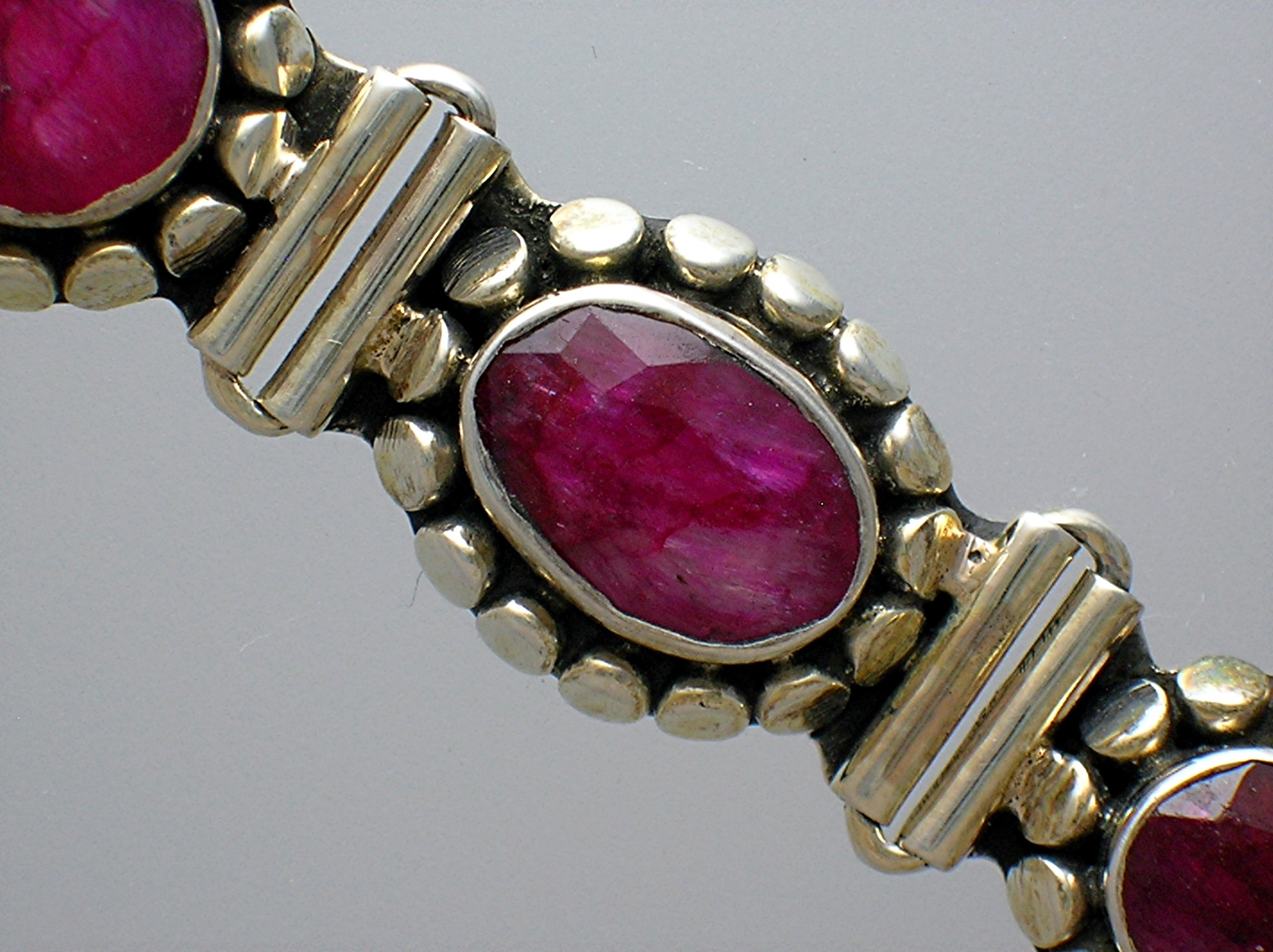 Ruby Sterling Silver Toggle Bracelet Bracelet Indonesia