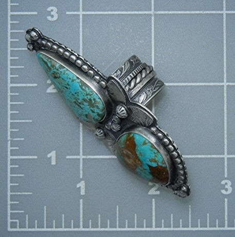 Kingman Turquoise Sterling Silver Ring Martha Petrilla