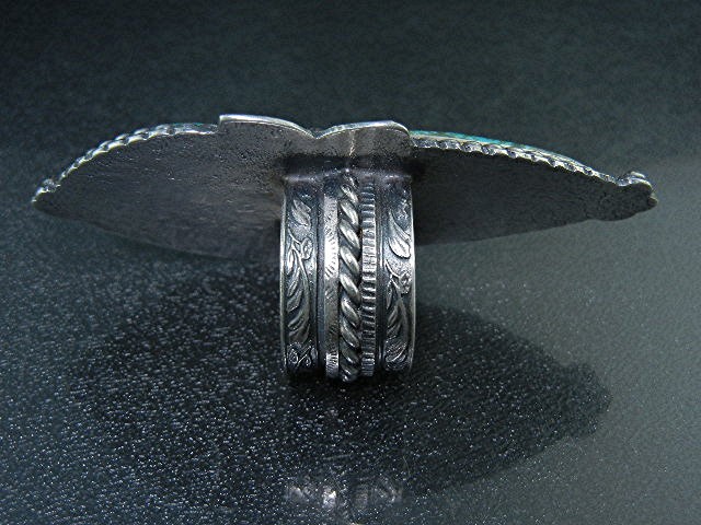 Kingman Turquoise Sterling Silver Ring Martha Petrilla