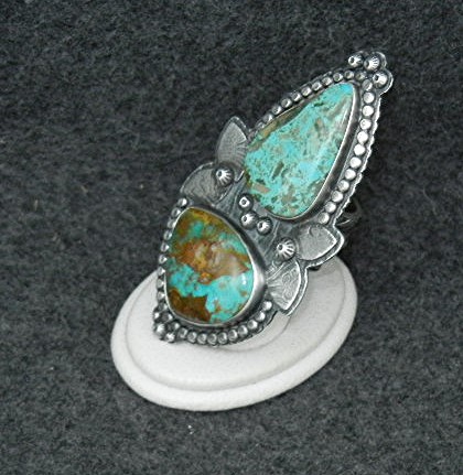 Kingman Turquoise Sterling Silver Ring Martha Petrilla