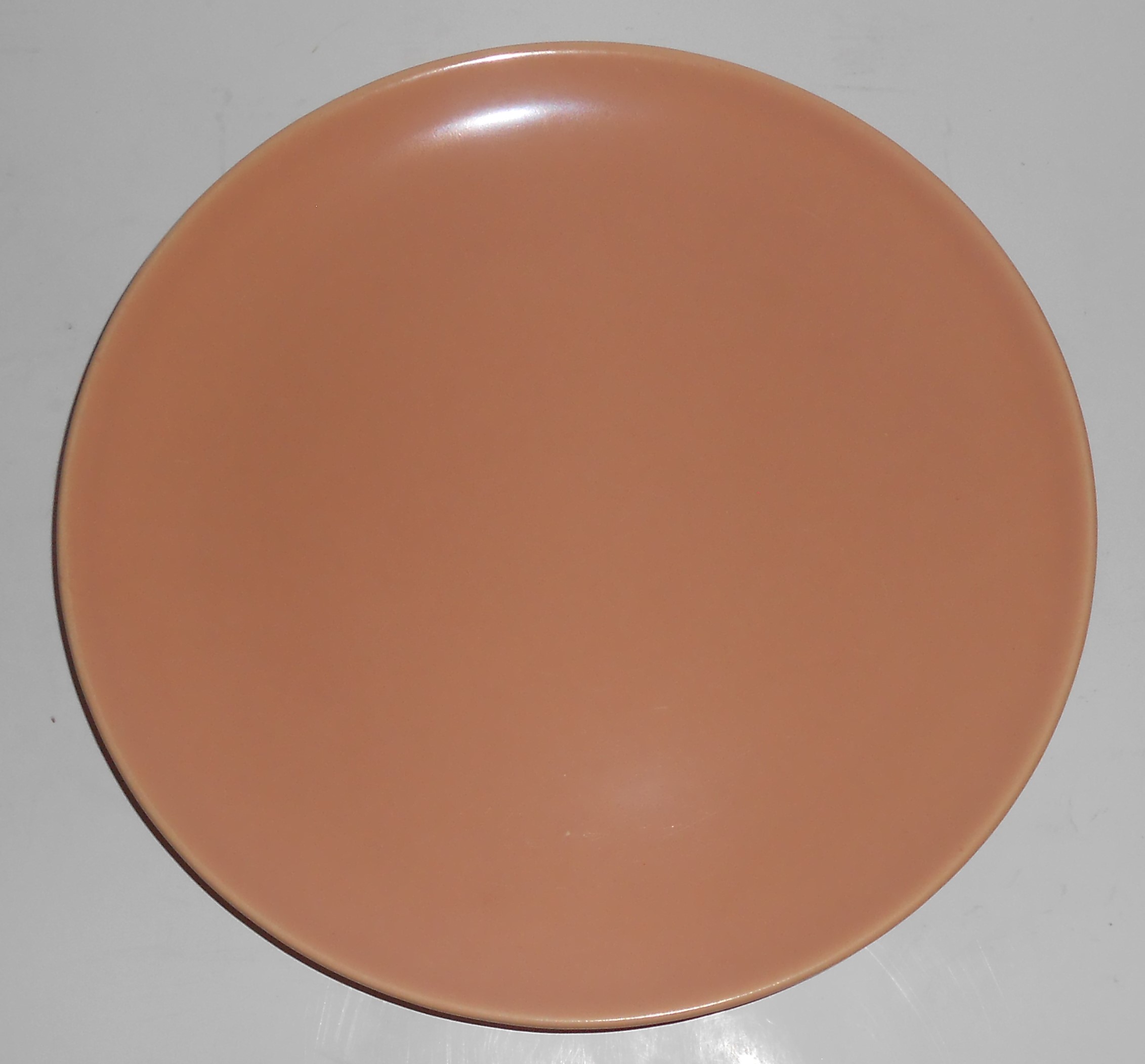 Catalina Pottery Rancho Ware Satin Coral Dinner Plate