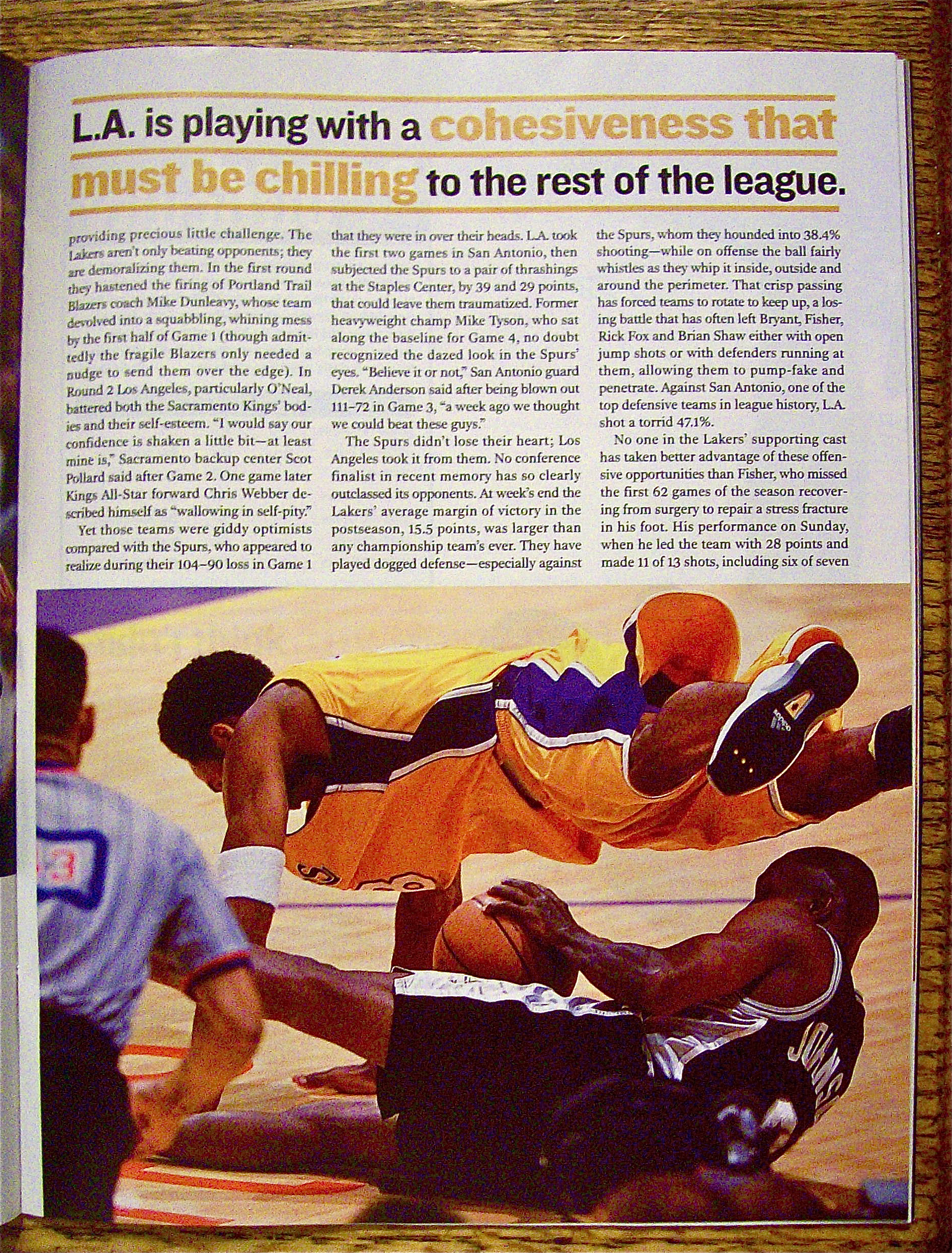 Sport Illustrated Magazine June 4, 2001 Shaq & Lakers