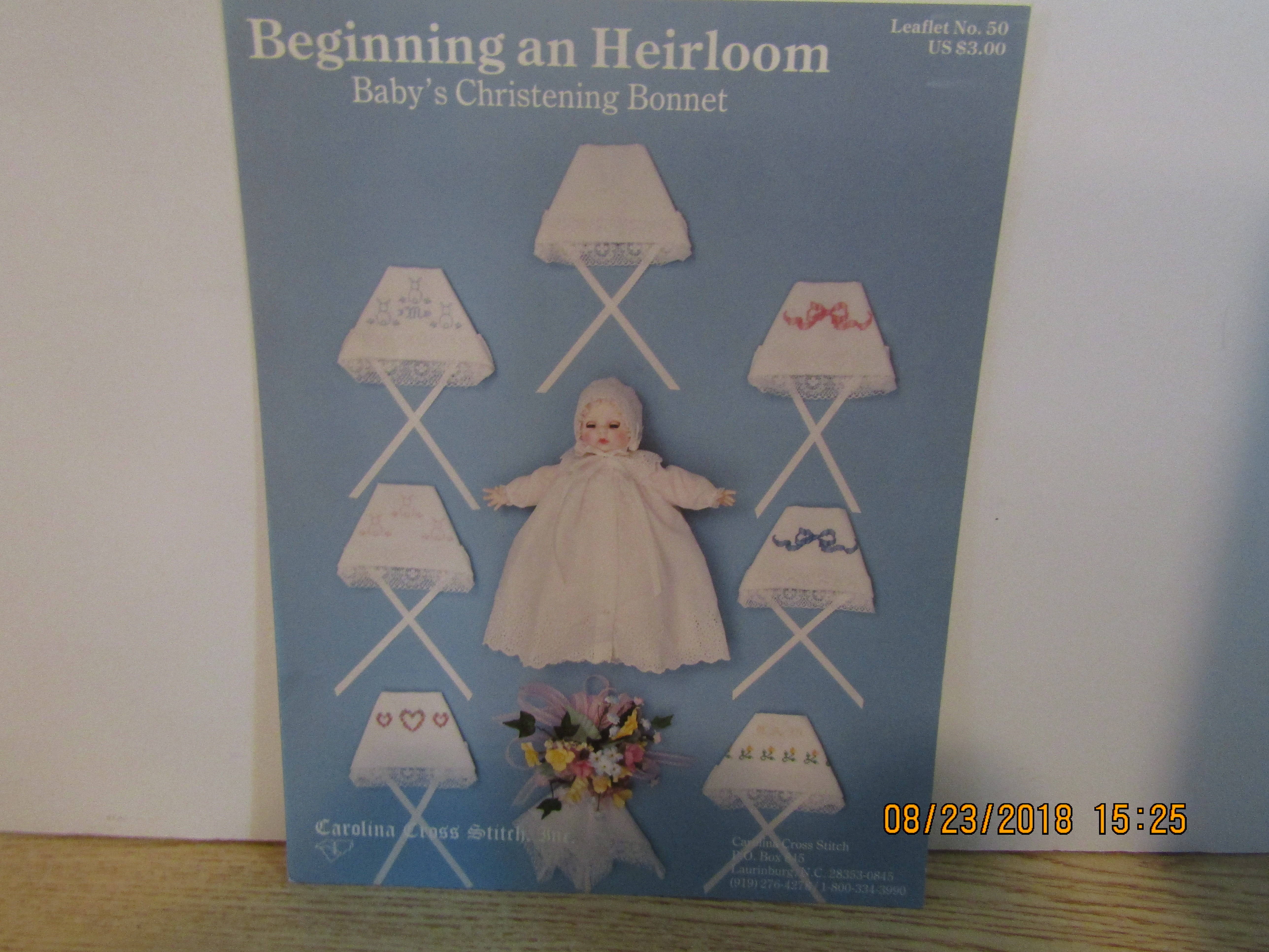 Carolina Cross Stitch An Heirloom Baby's Bonnet #50